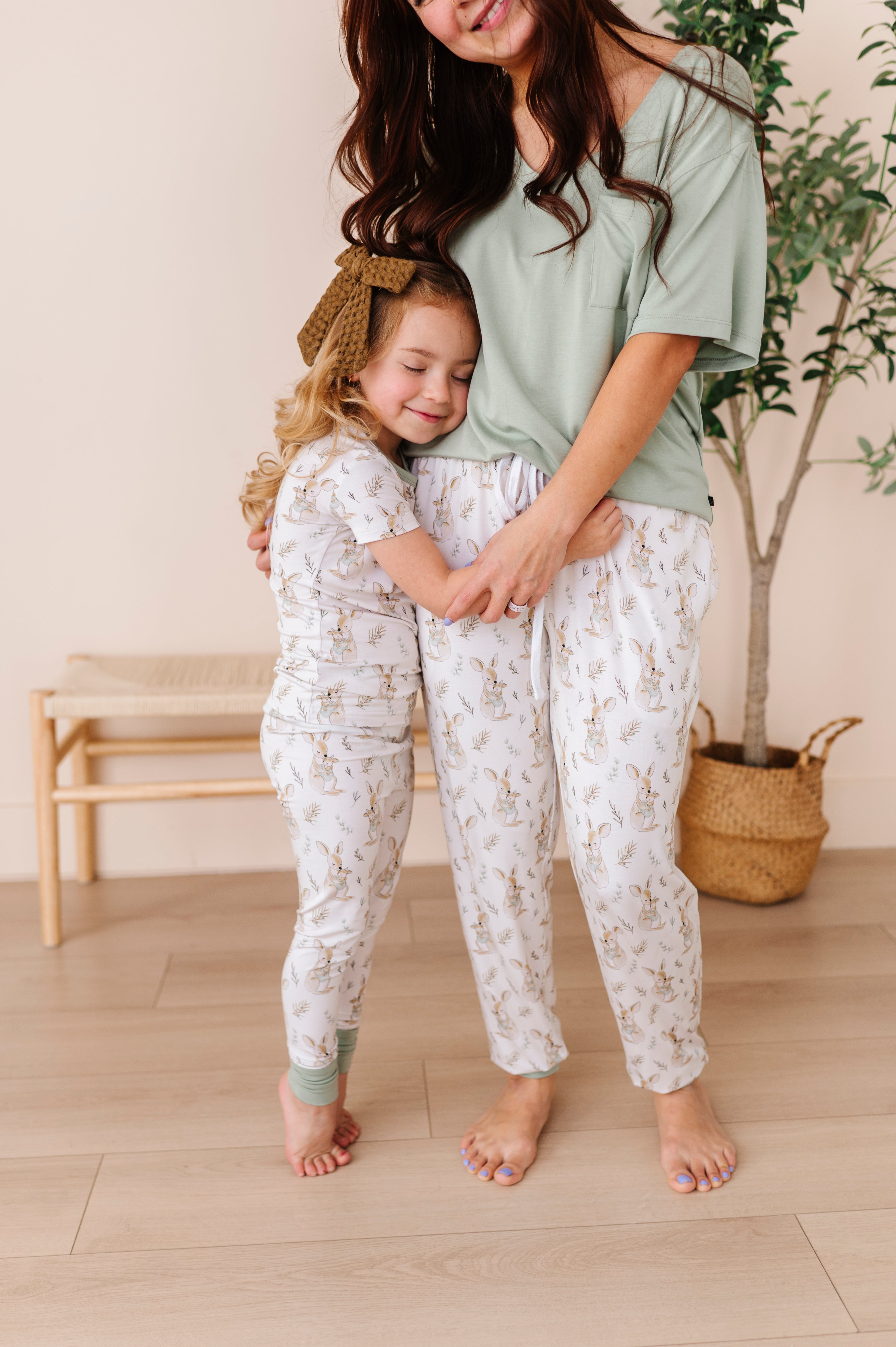 TWO PIECE SHORT SLEEVE WITH PANTS JAMMIES - LOVE ROO SO MUCH