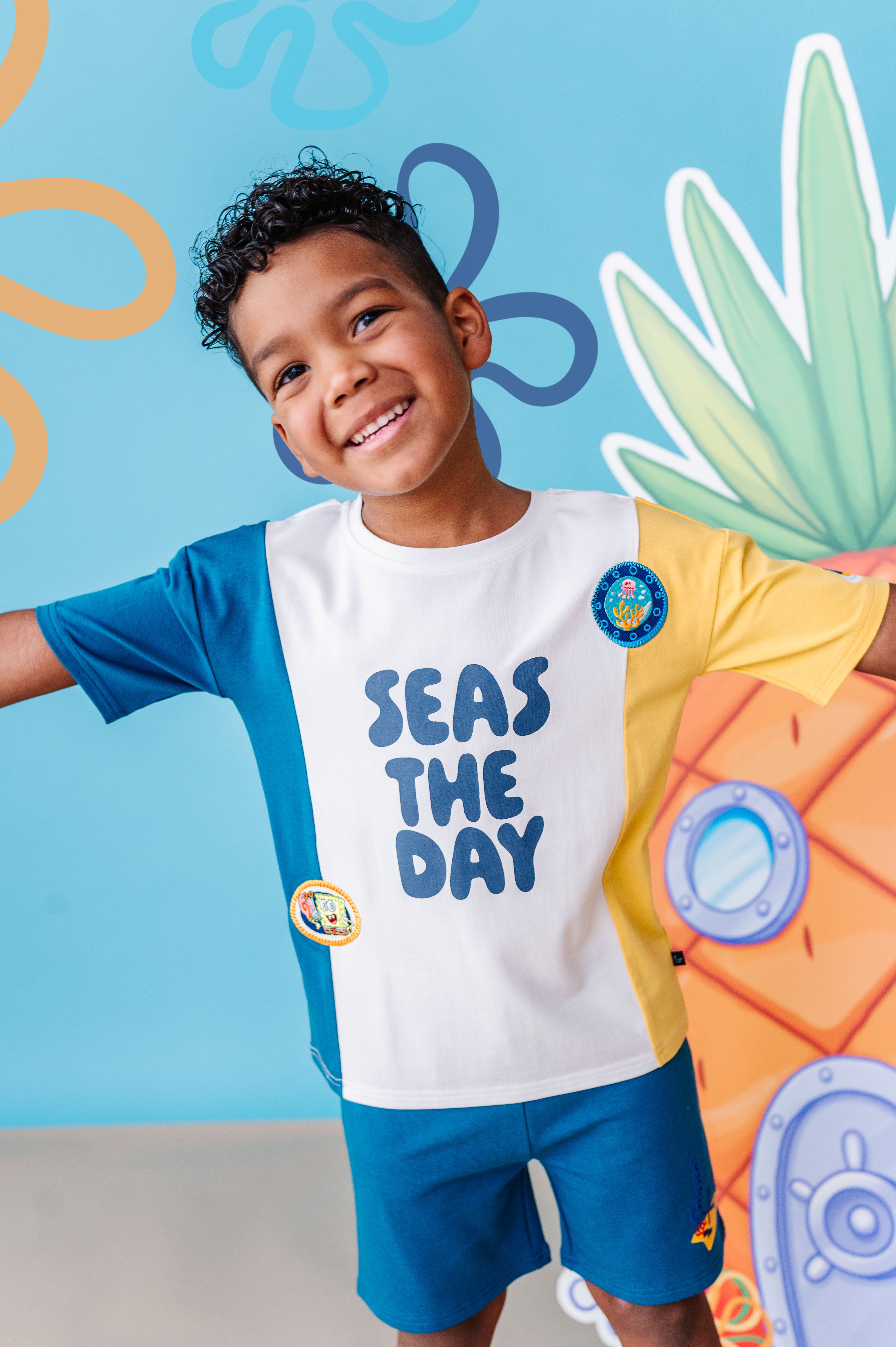 Graphic Tee and Short Set - Spongebob Squarepants™ Seas The Day