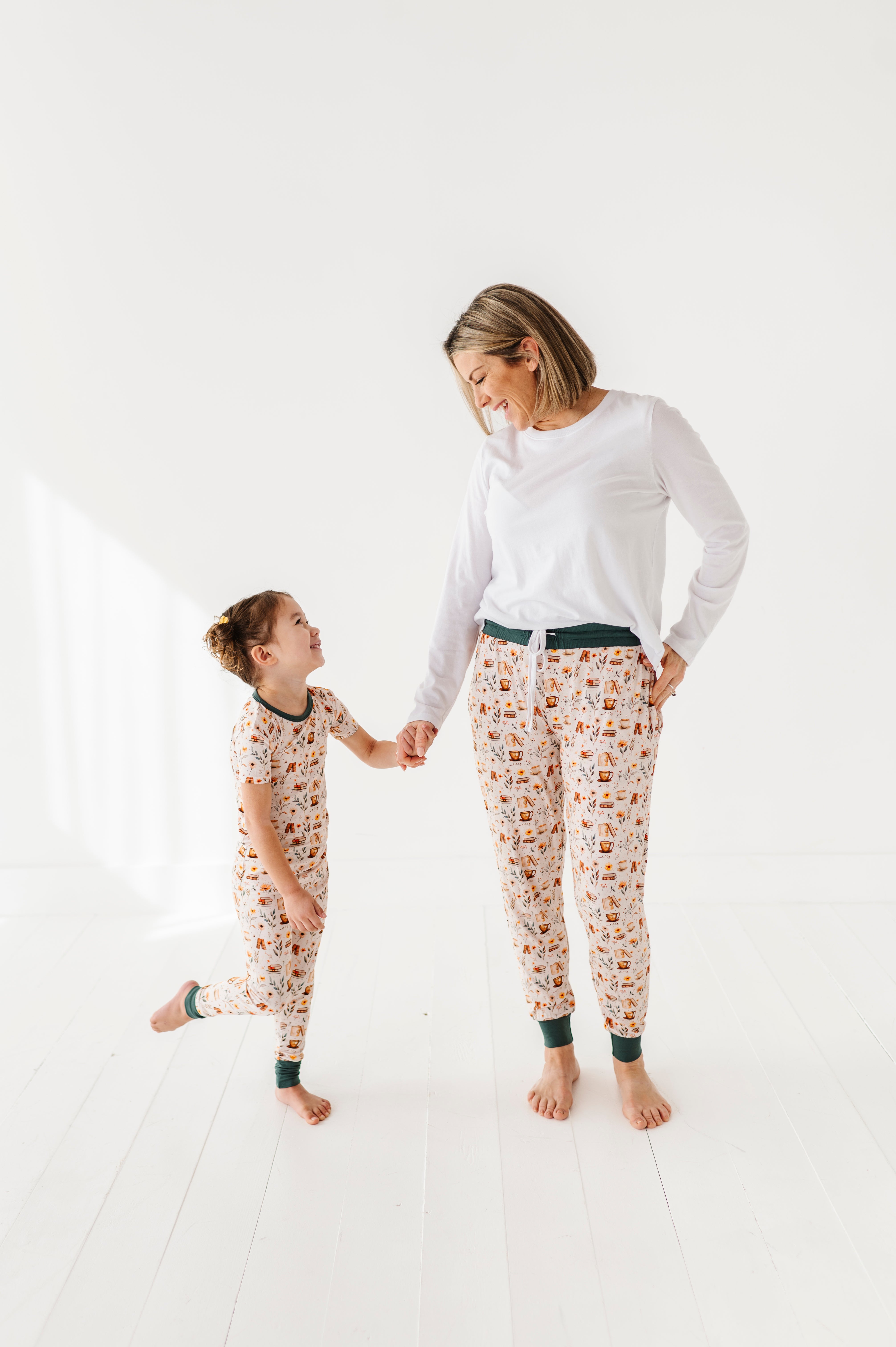 TWO PIECE SHORT SLEEVE WITH PANTS JAMMIES - PERFECTLY BREWED