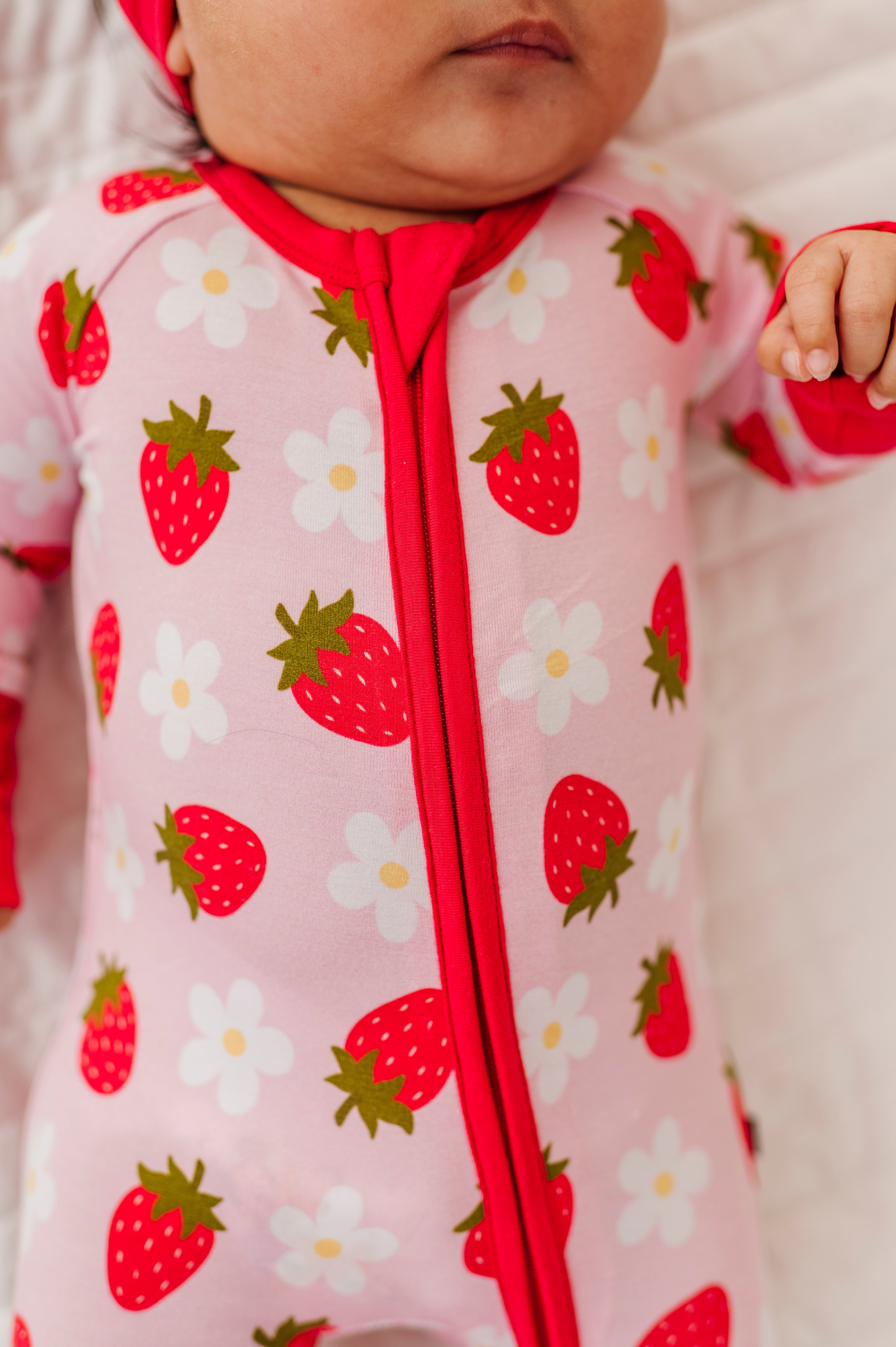 ZIP JAMMIES - STRAWBERRY FIELDS