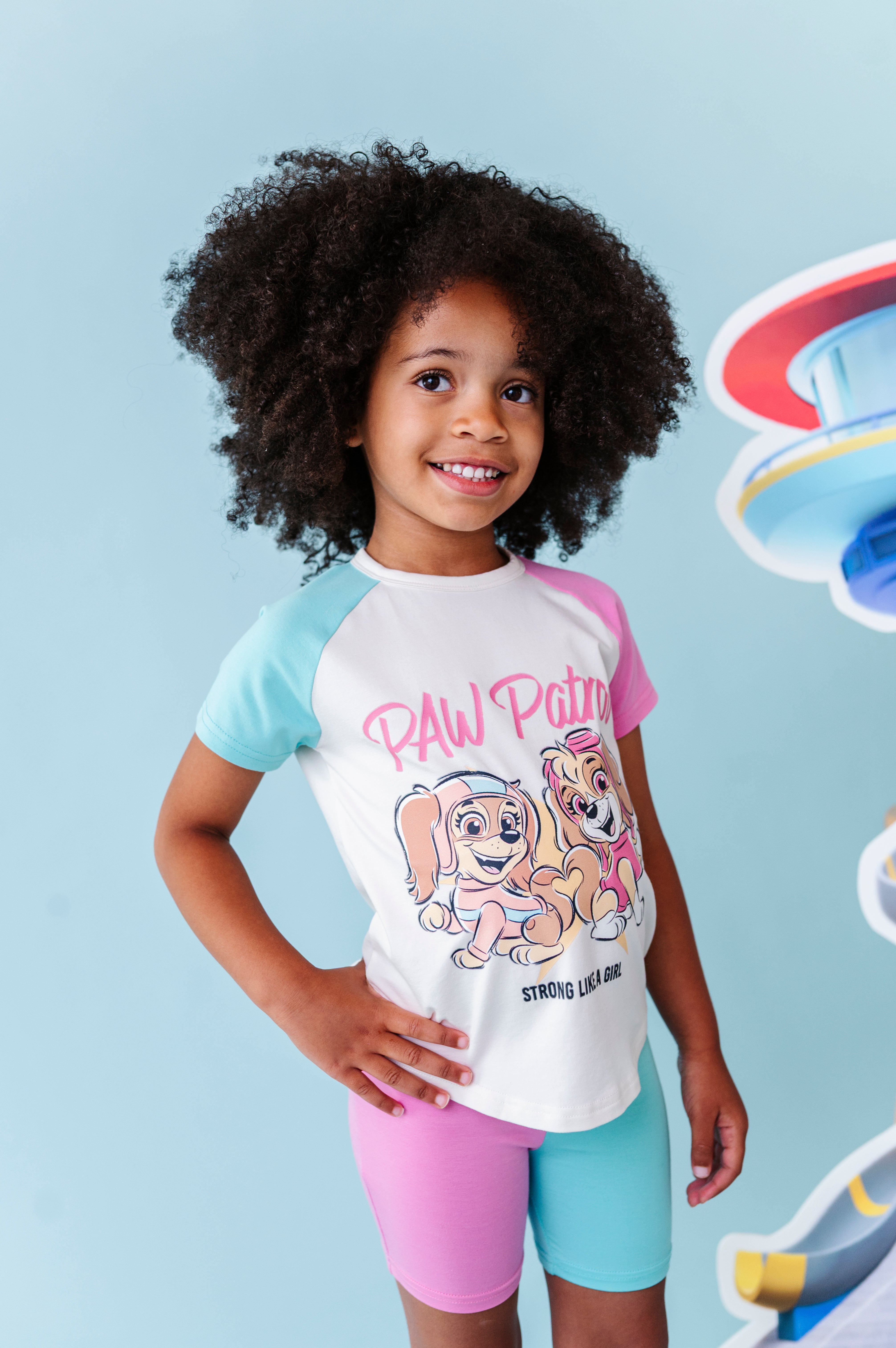 Graphic Tee Biker Short Set - Paw Patrol™ Strong Like A Girl