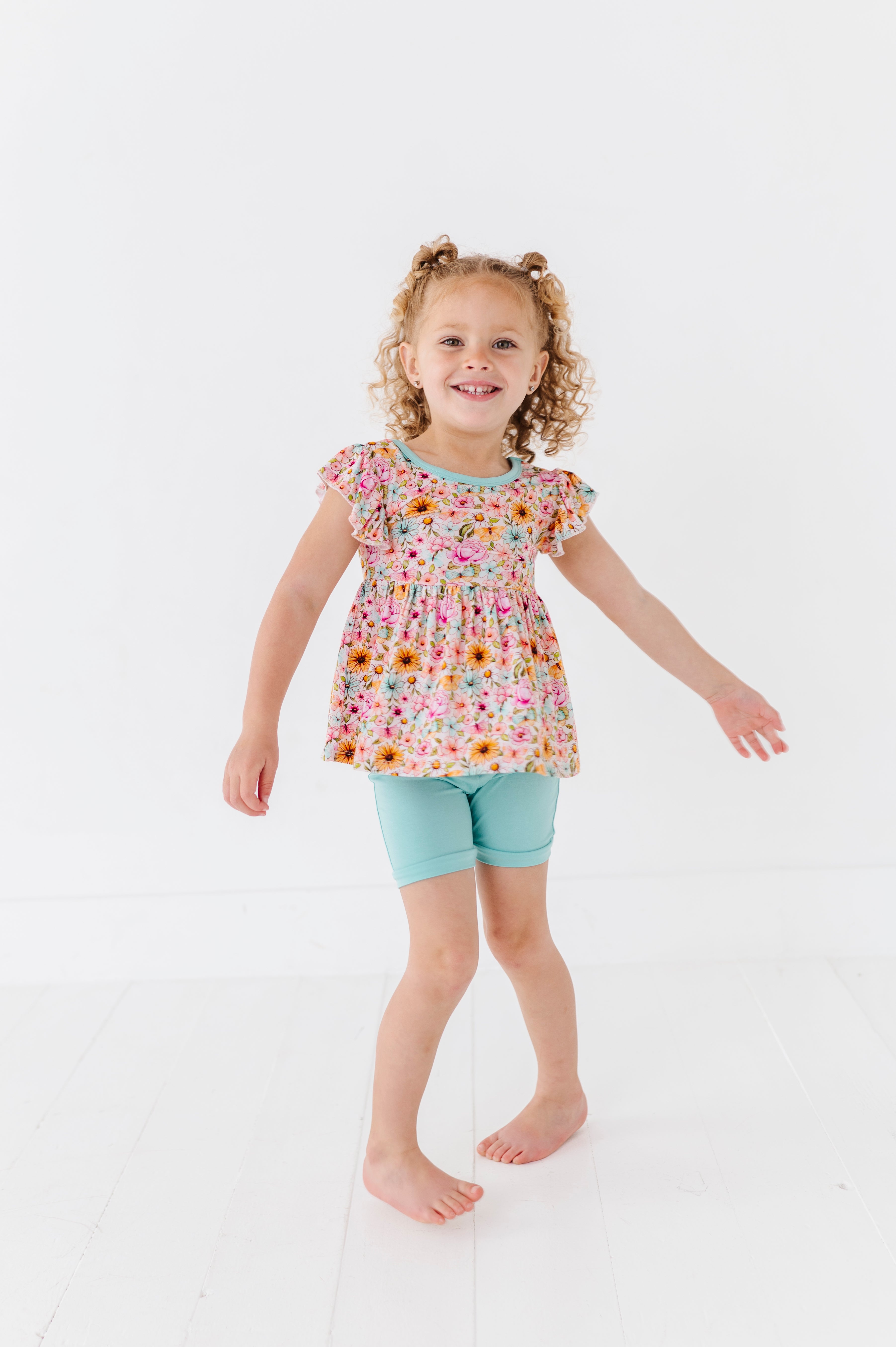 FLUTTER PEPLUM WITH SHORTS - PENELOPE’S PETALS