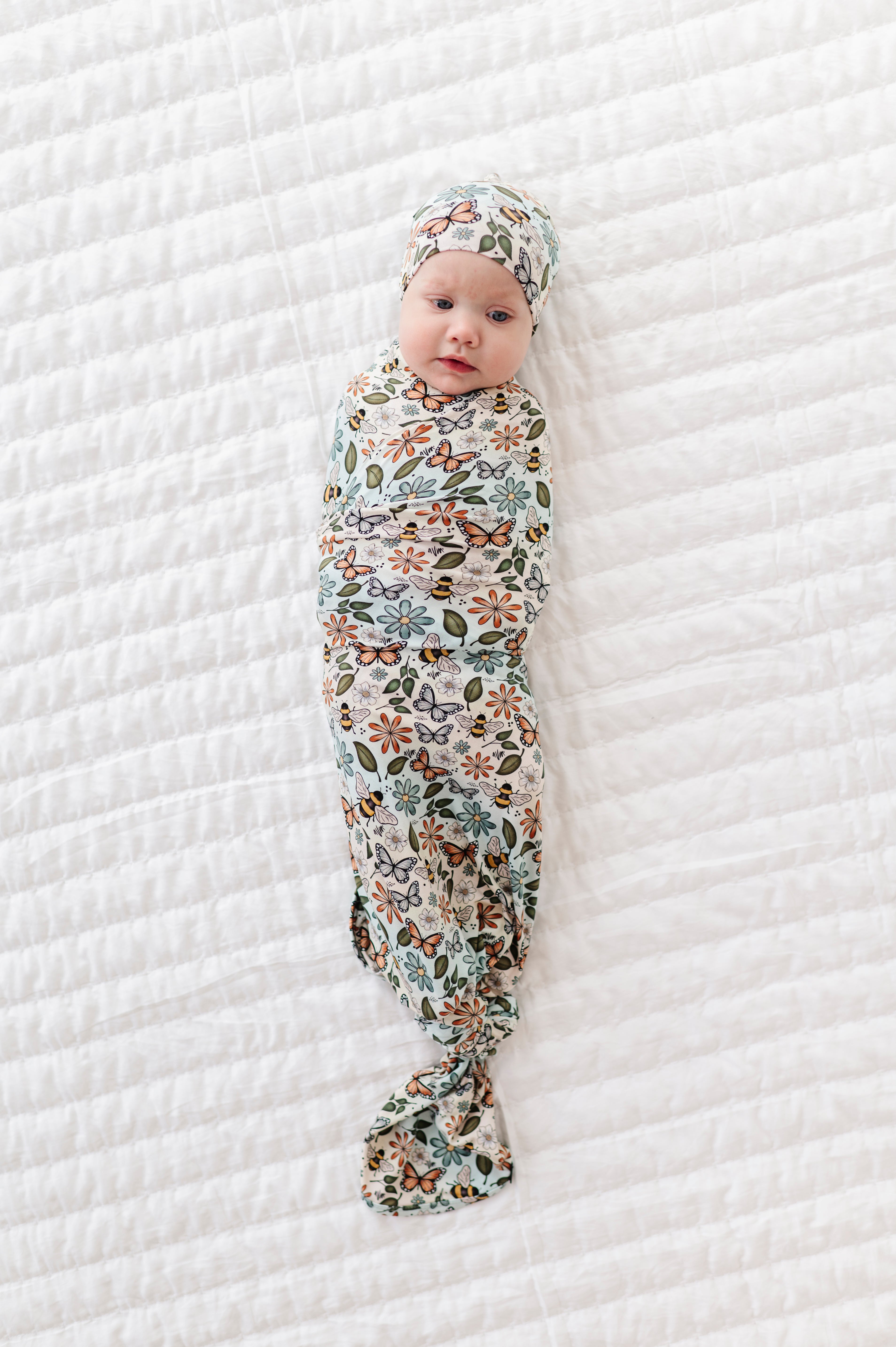 SWADDLE SET - BUZZING BLOSSOMS