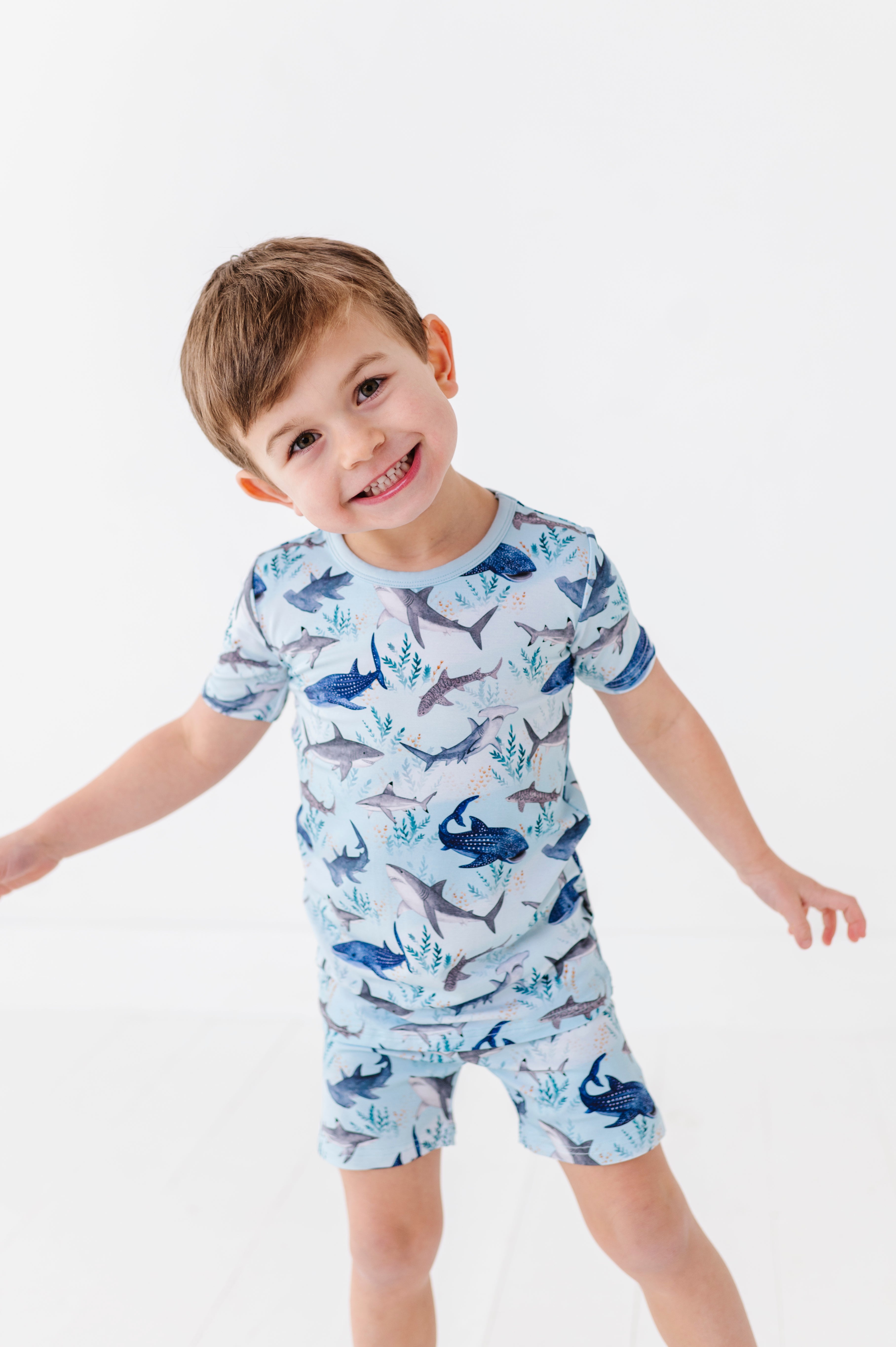 TWO PIECE SHORT JAMMIES - NO BULLSHARK