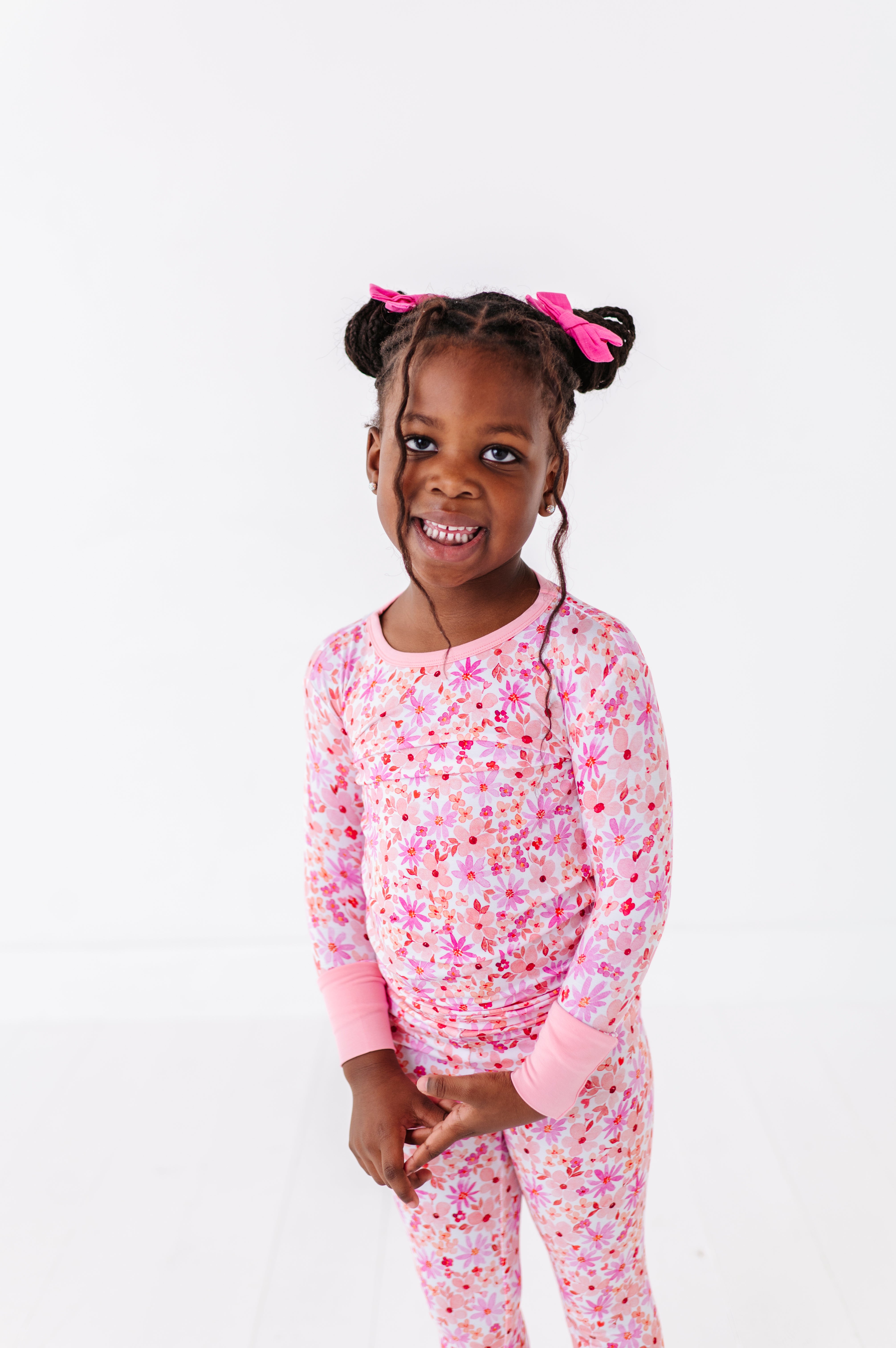 TWO PIECE JAMMIES - BLUSHING BLOOMS