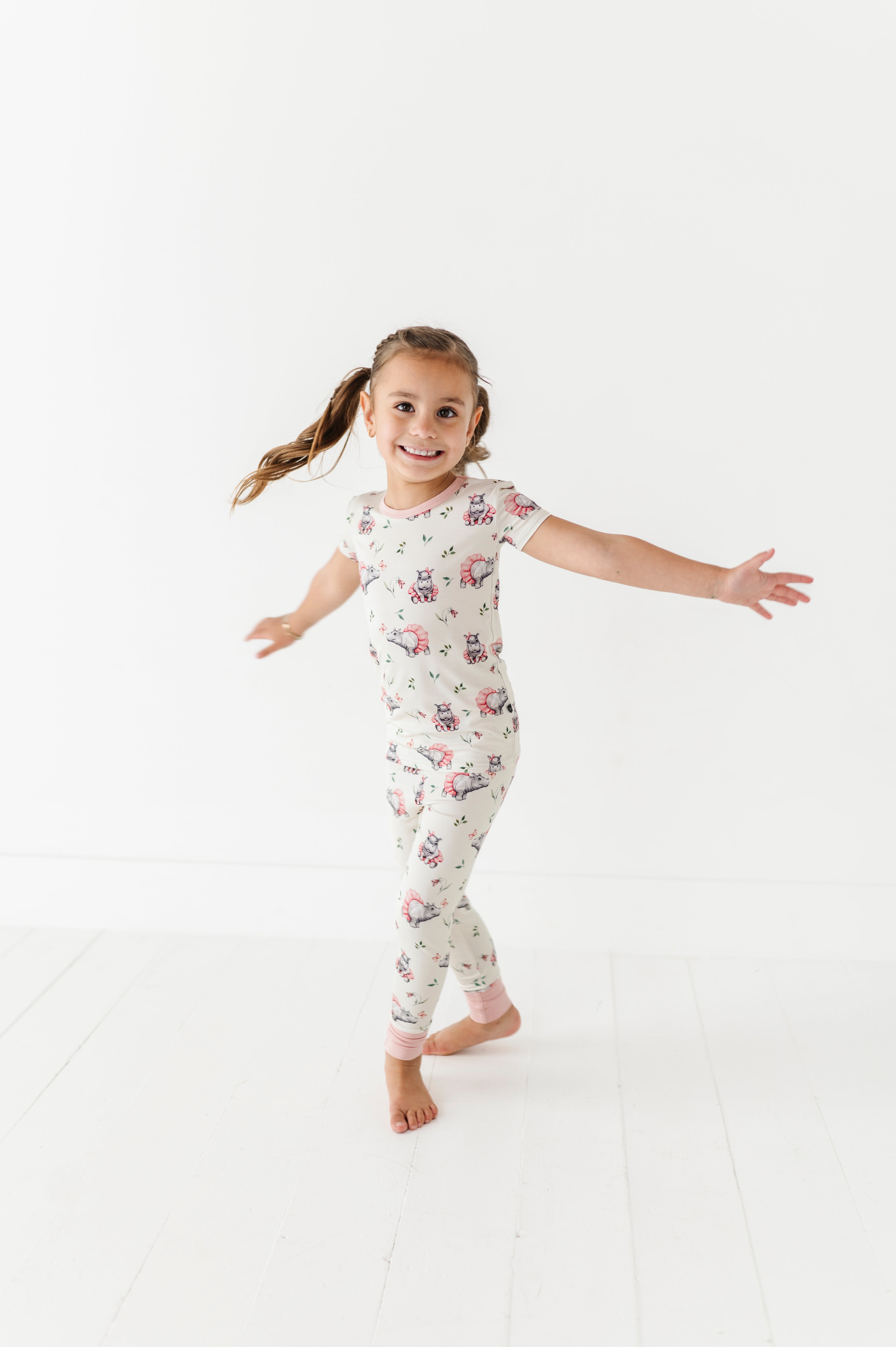 TWO PIECE SHORT SLEEVE WITH PANTS JAMMIES - TUTU CUTE