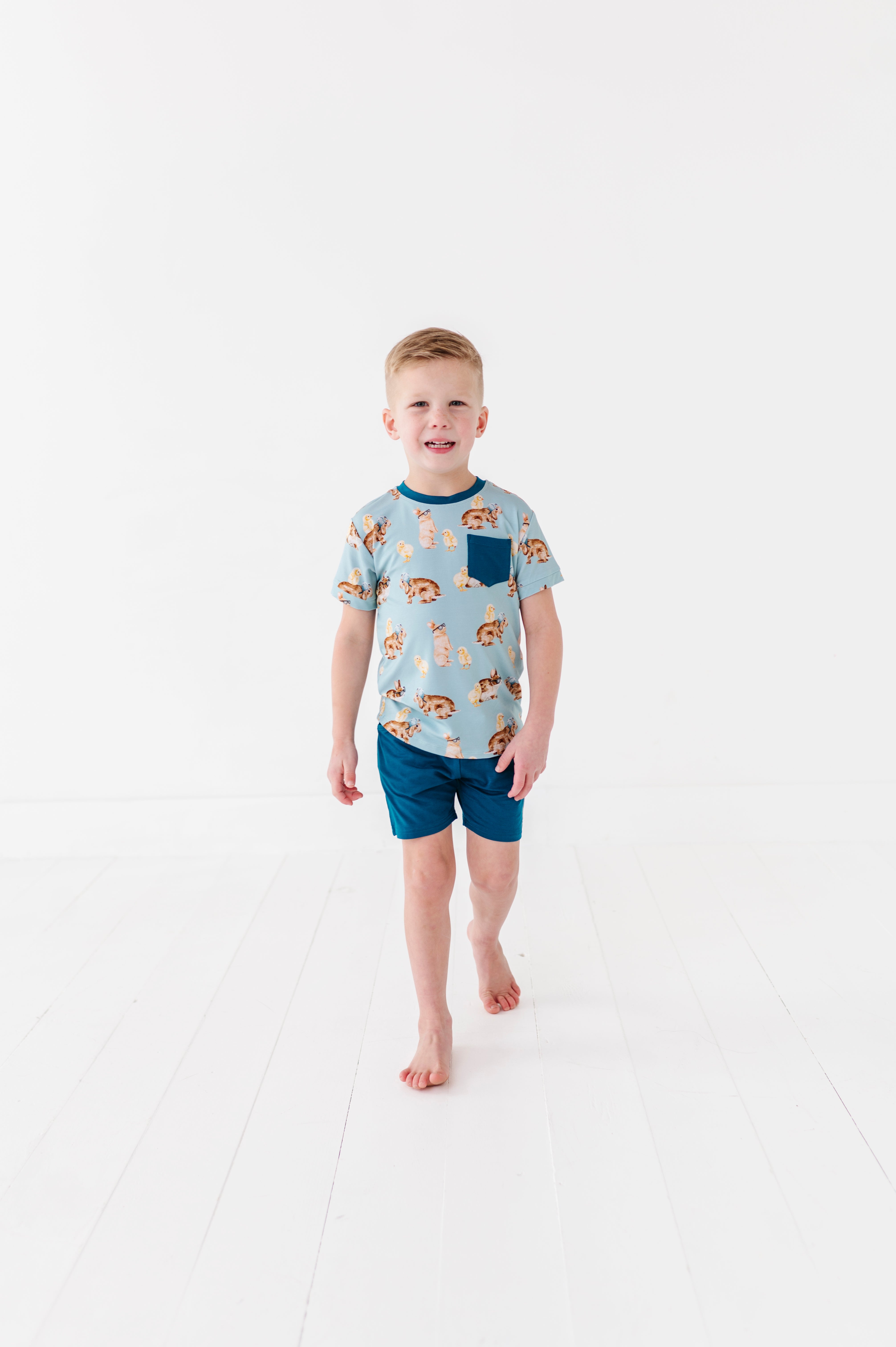 POCKET TEE SHORT SET - HOP STUFF