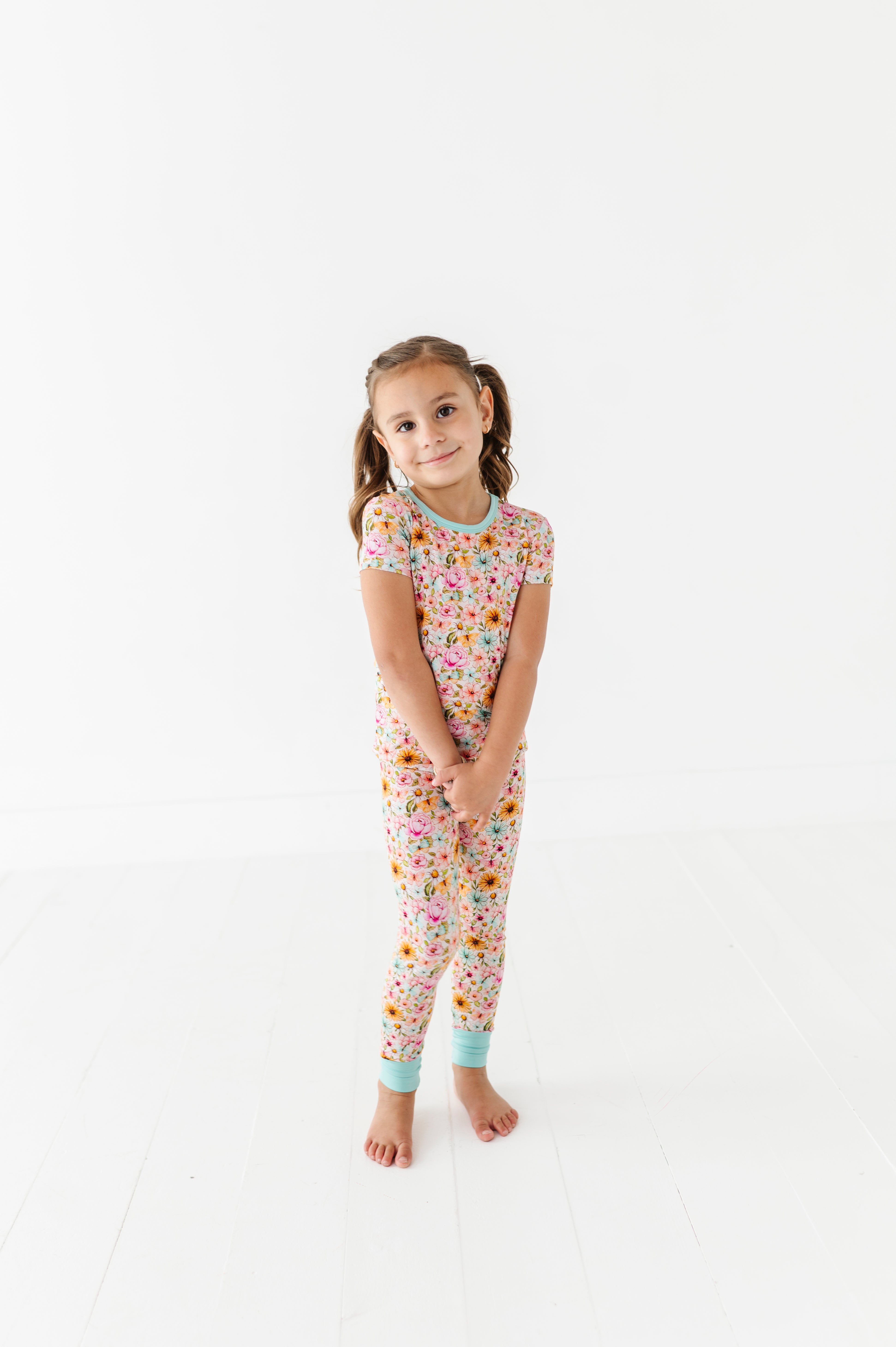 TWO PIECE SHORT SLEEVE WITH PANTS JAMMIES - PENELOPE’S PETALS