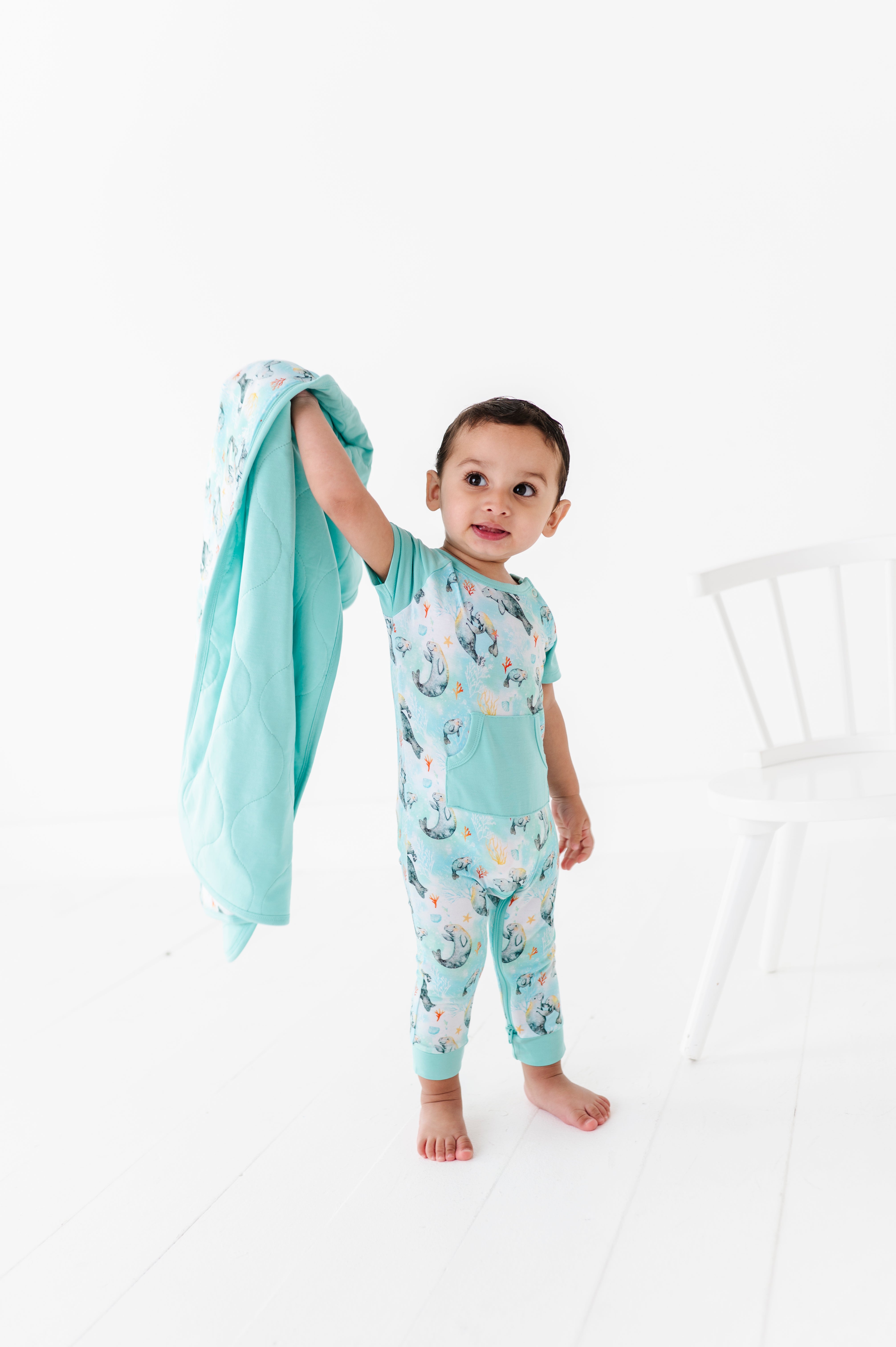 ZIP SHORT SLEEVE LONGALL - SEA COW