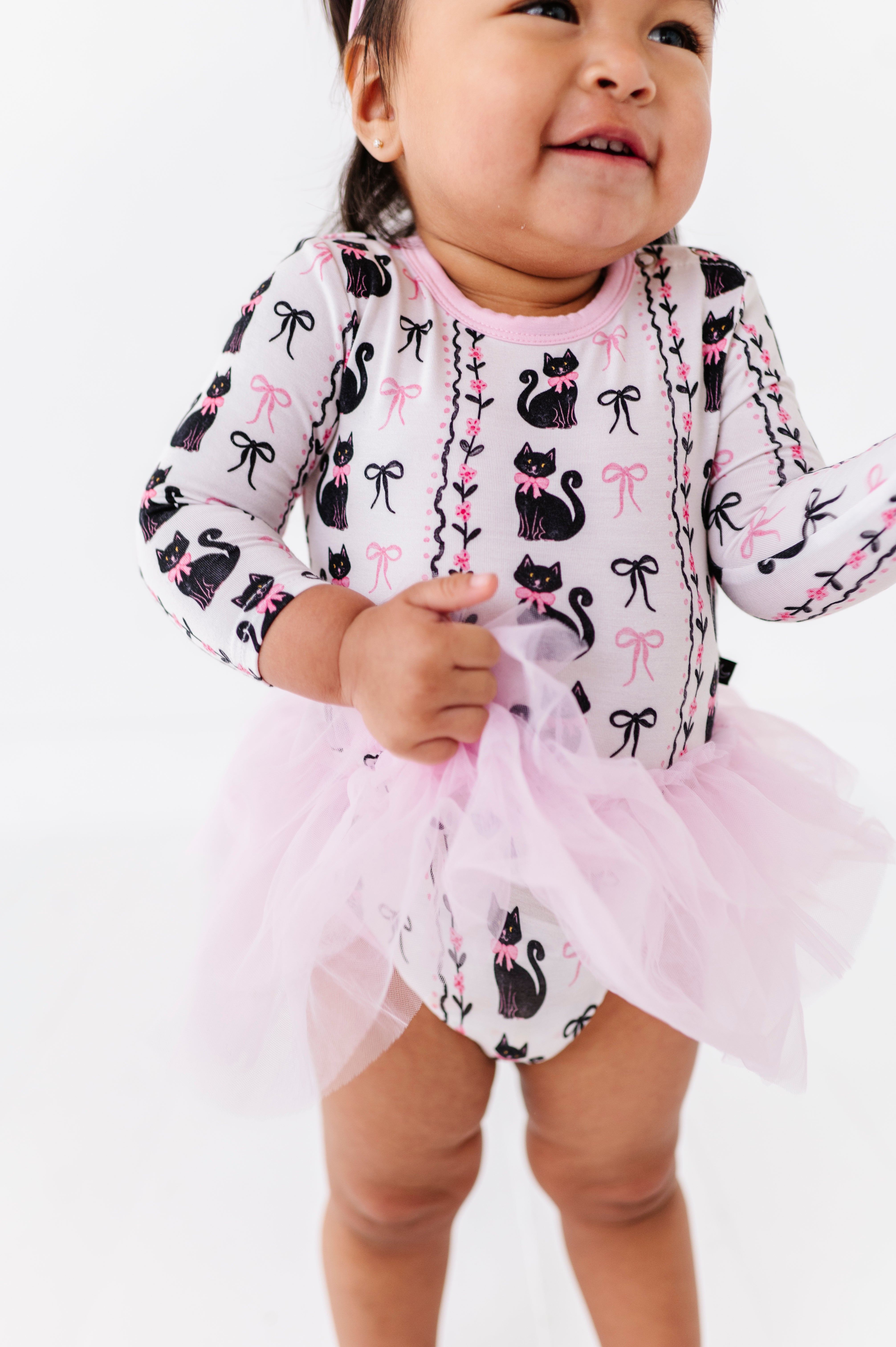 BODYSUIT LONG SLEEVE TULLE DRESS - HEX AND HISSES