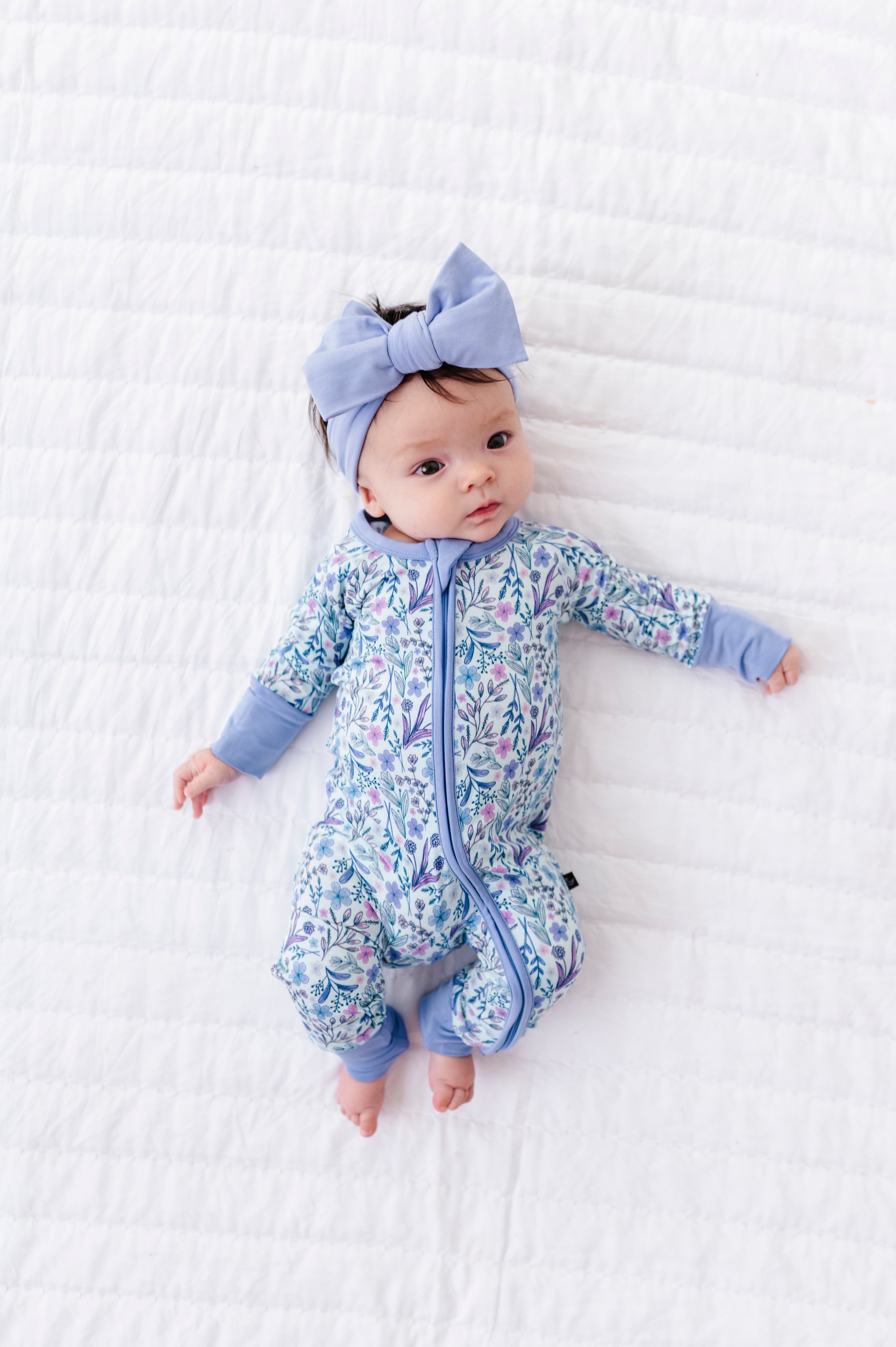 ZIP JAMMIES - LAVENDER LOVE