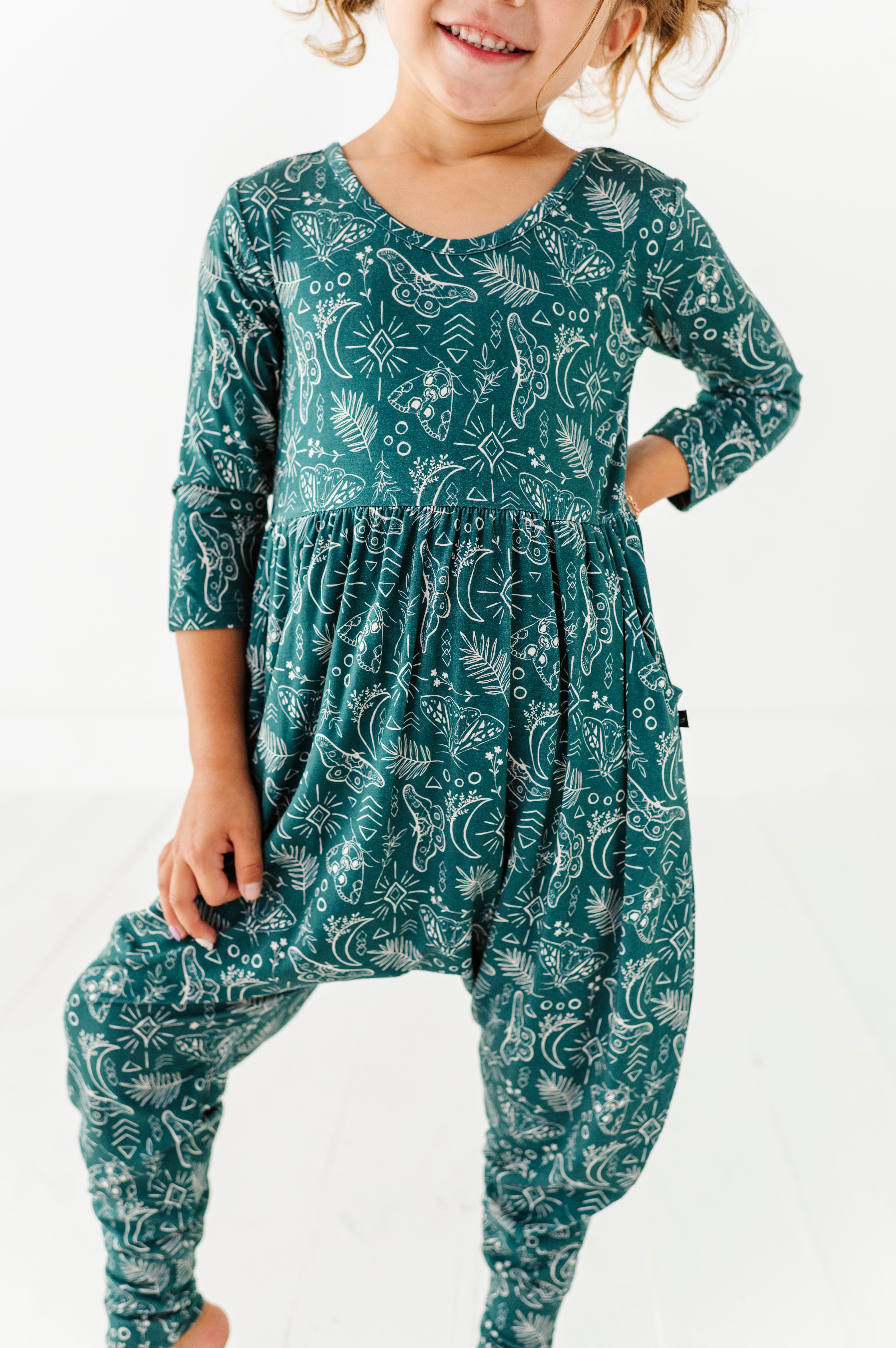 DUCKIE ROMPER - CELESTIAL MOTHS