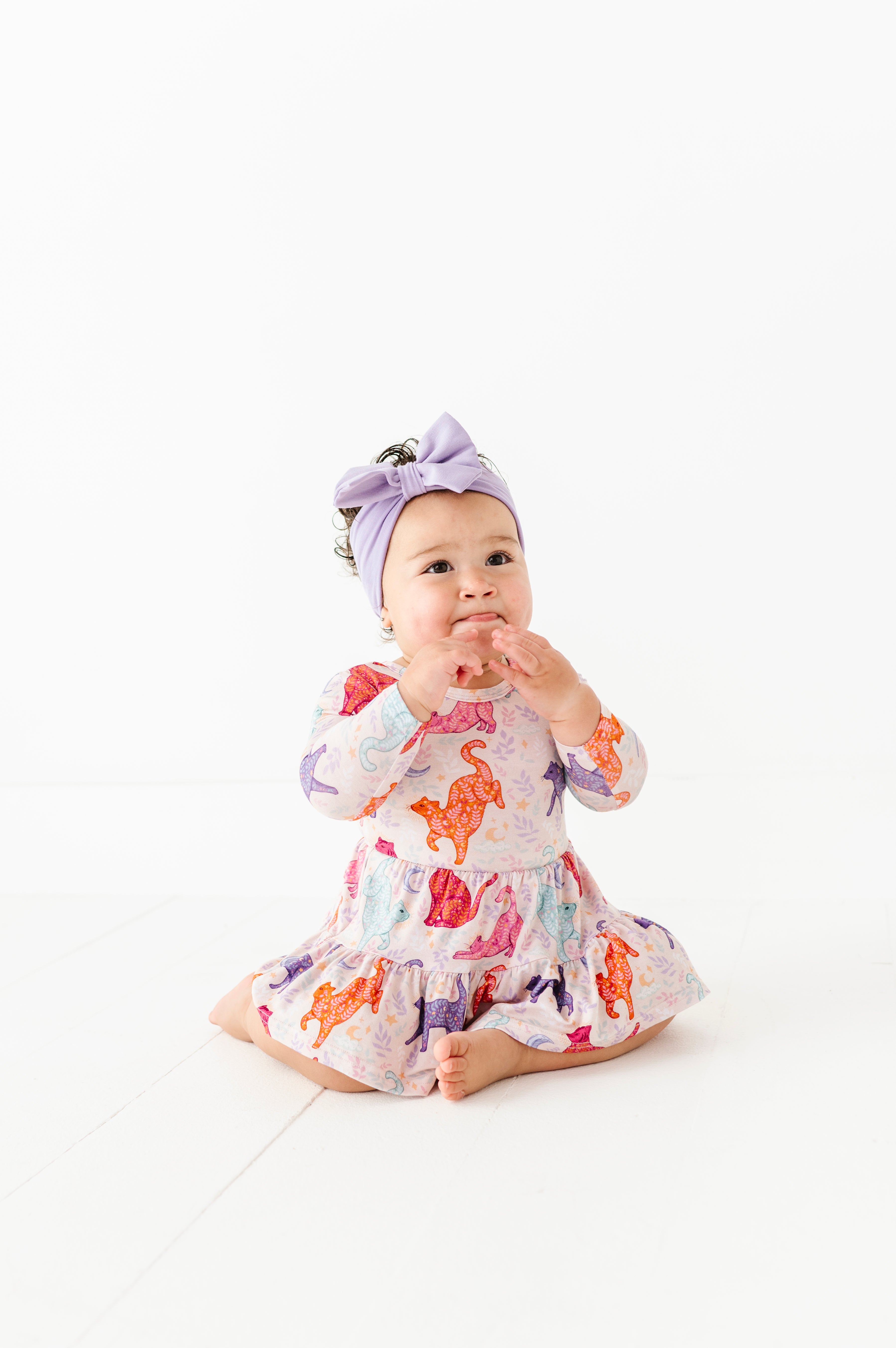 BODYSUIT TWIRL DRESS - KOSMIC KITTIES