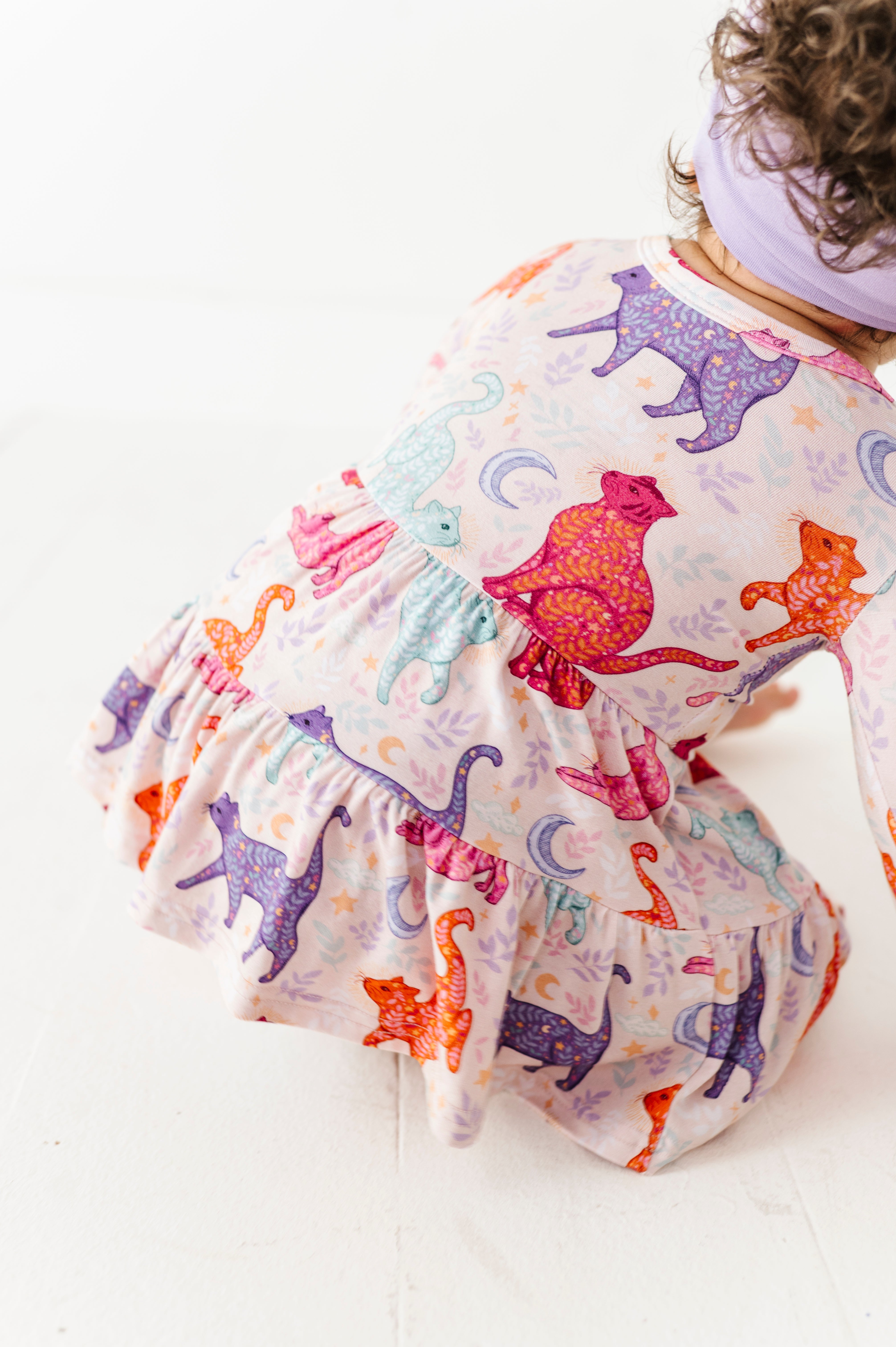 BODYSUIT TWIRL DRESS - KOSMIC KITTIES