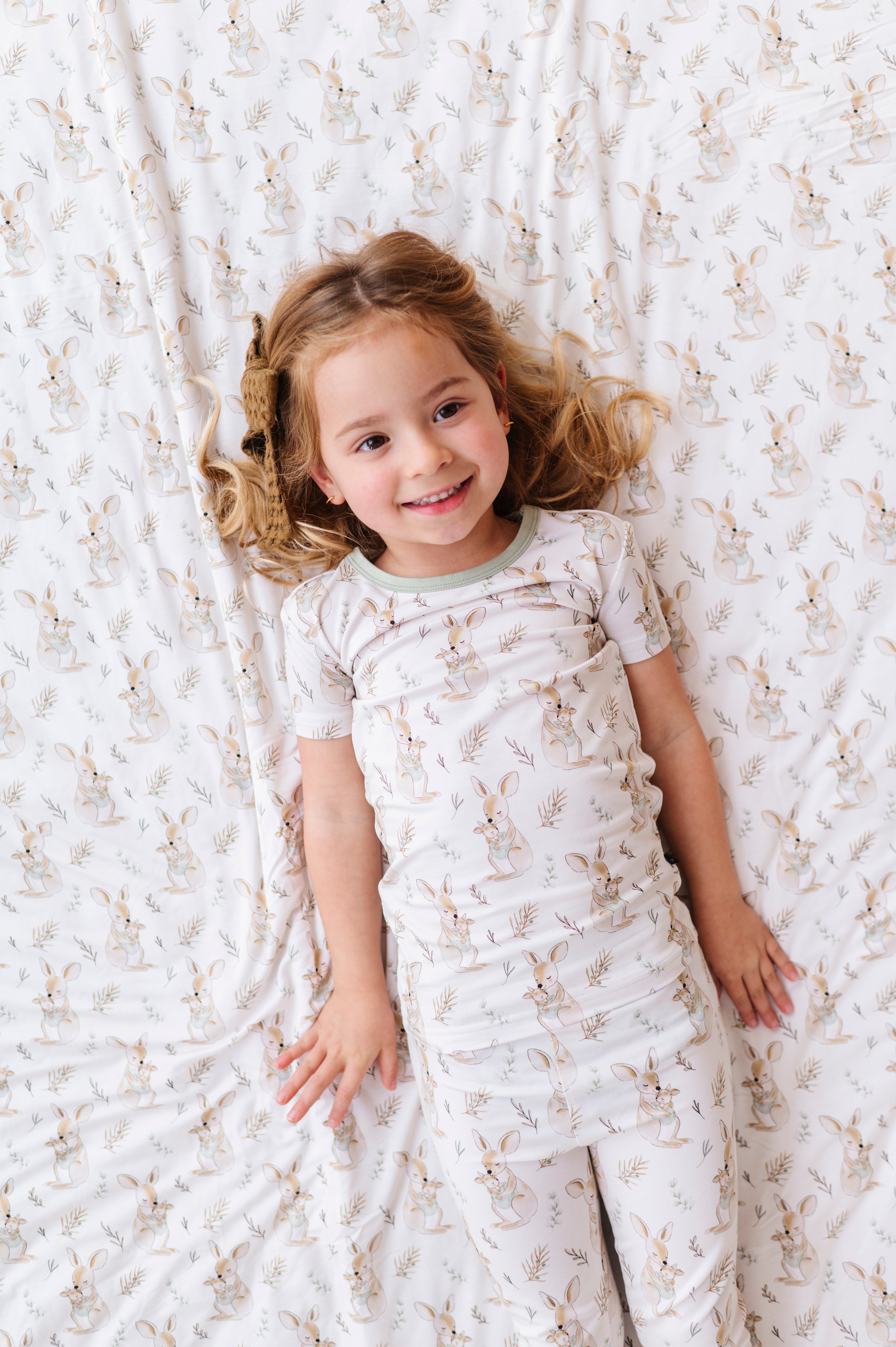 TWO PIECE SHORT SLEEVE WITH PANTS JAMMIES - LOVE ROO SO MUCH
