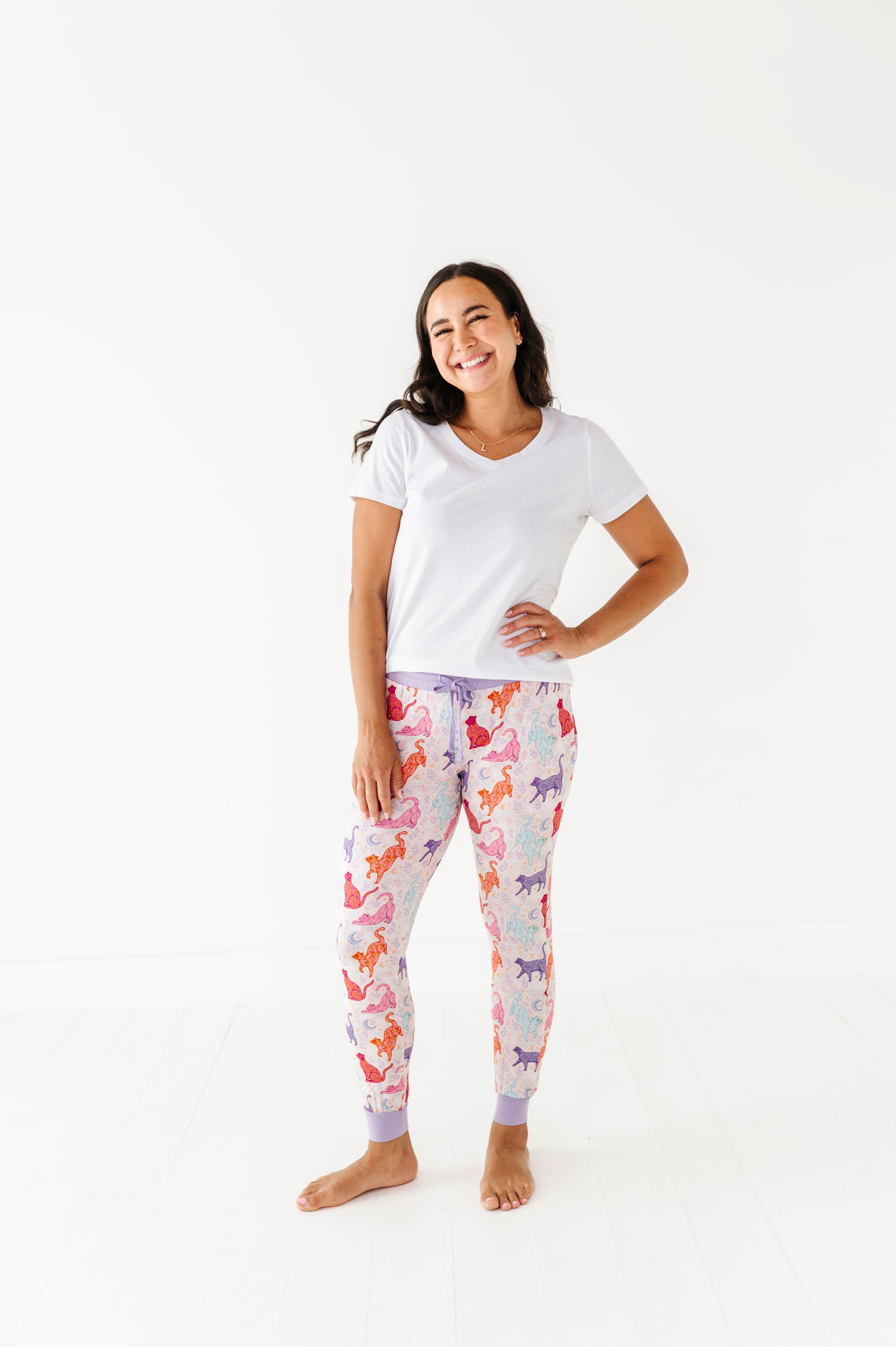 WOMEN'S SLEEPY PANTS - KOSMIC KITTIES