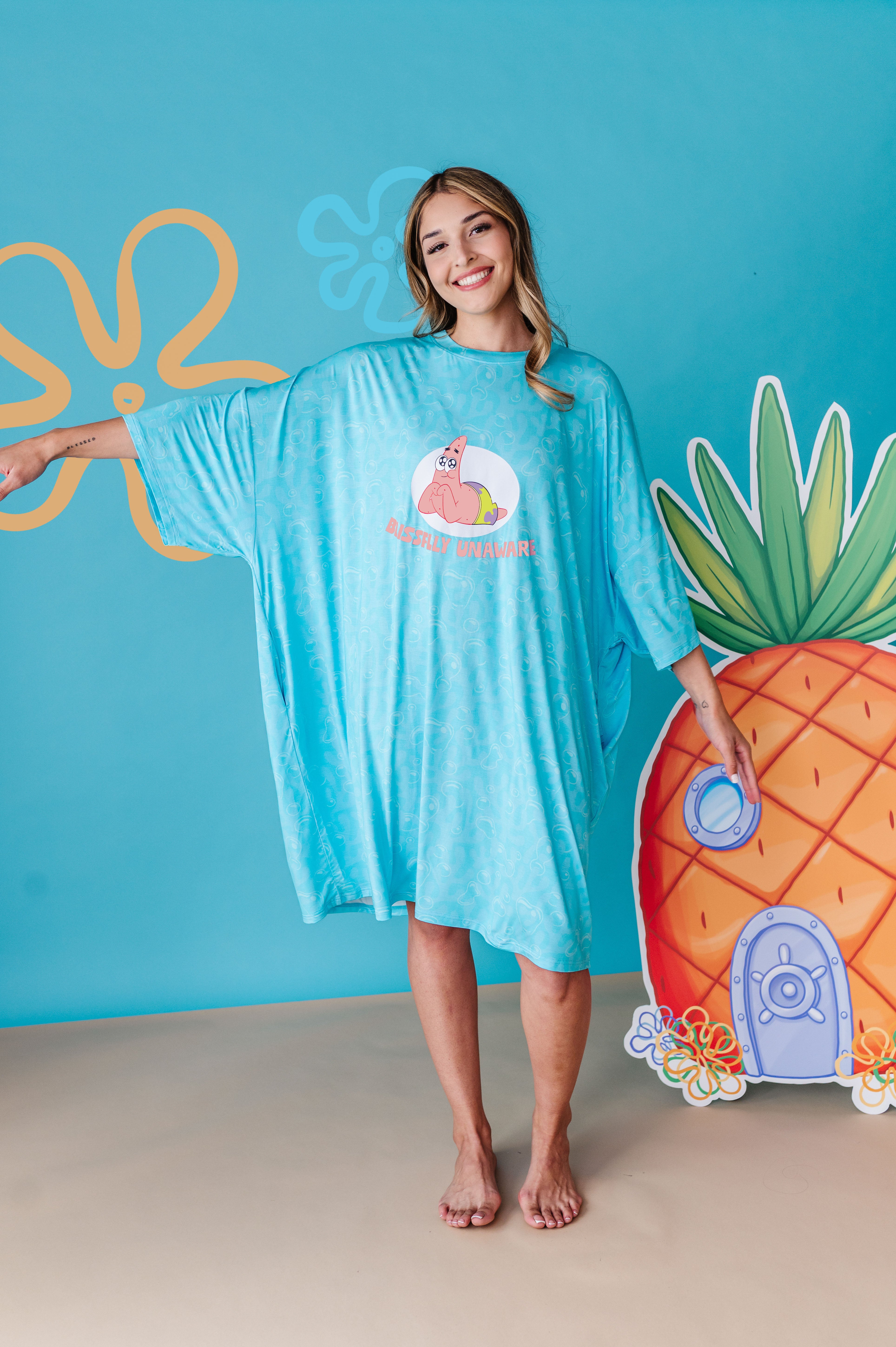 Oversized Lounge Tee - Spongebob Squarepants™ Blissfully Unaware