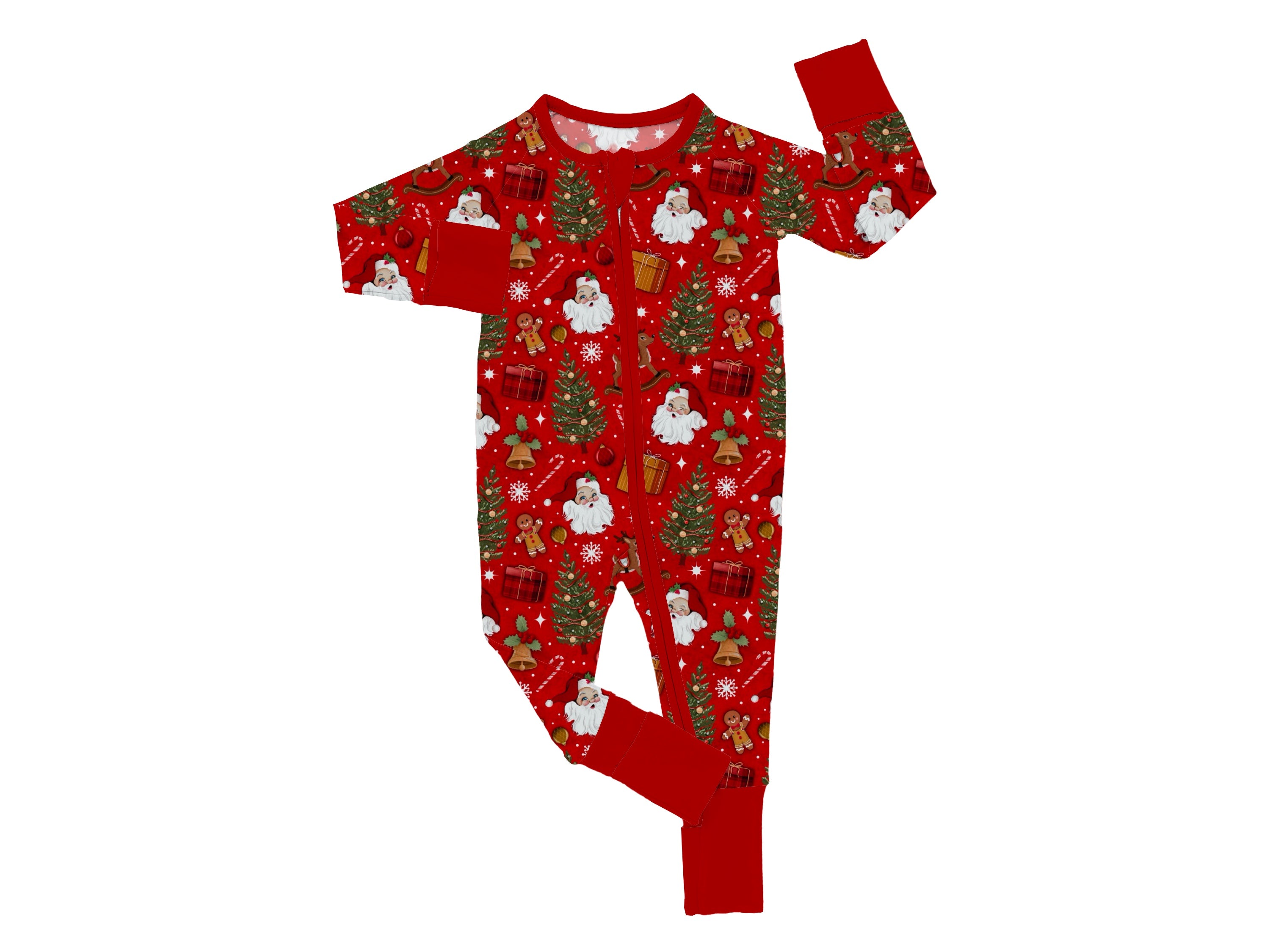 Preorder Zip Jammies - Jolly St Nick