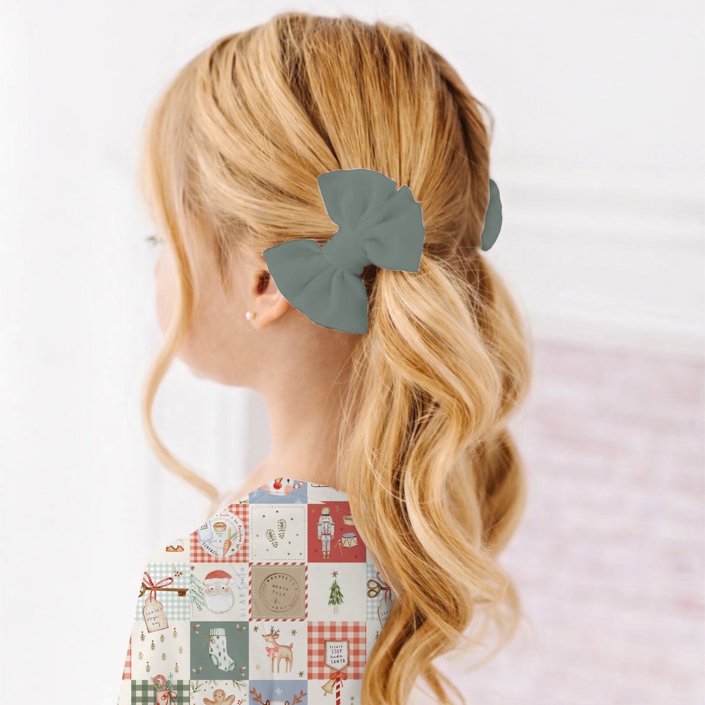 Preorder Mini Clip Bow Set - Merry Mosaic
