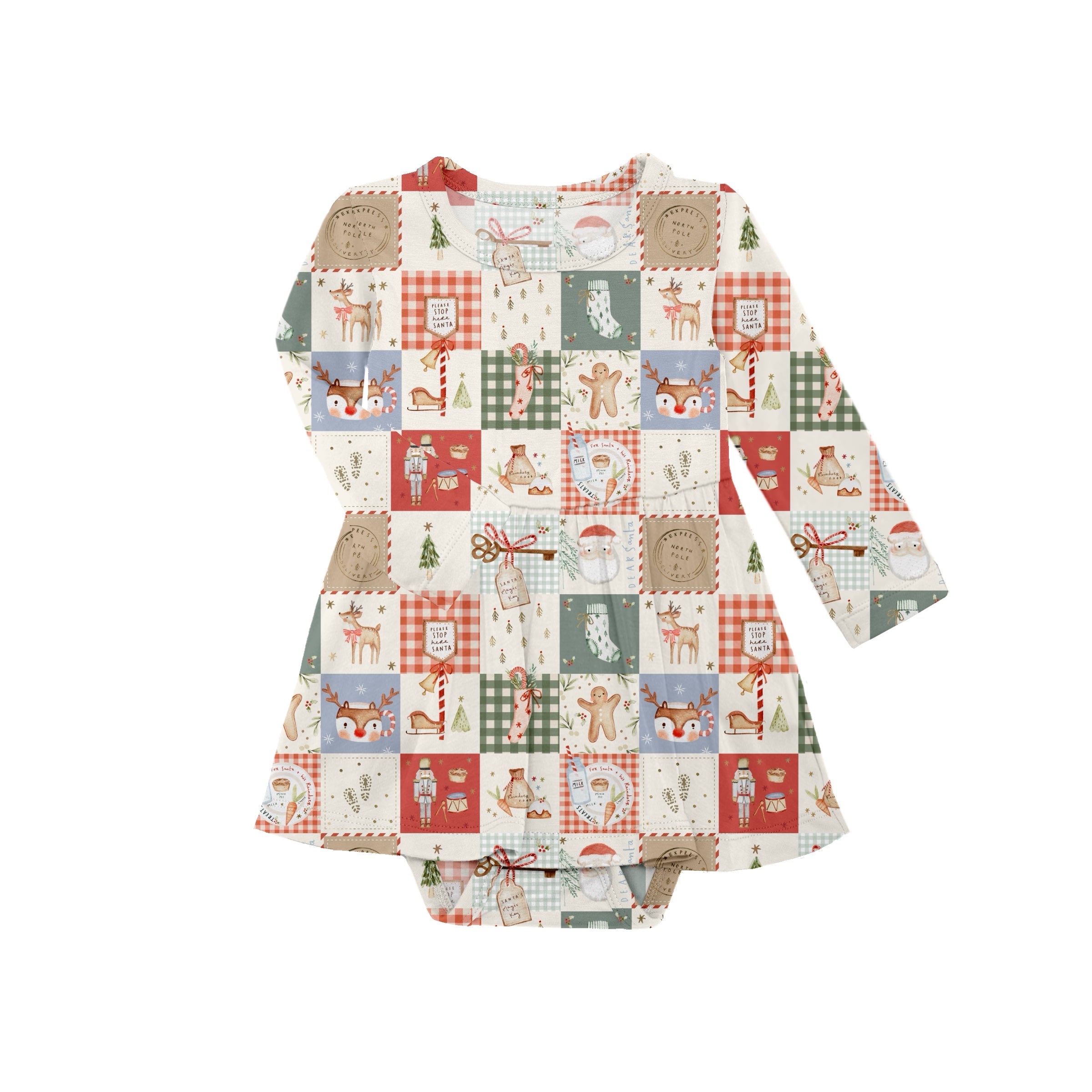 Preorder Bodysuit Twirlie Dress - Merry Mosaic