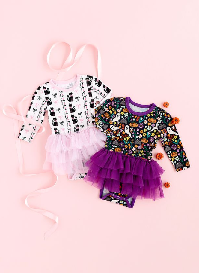 BODYSUIT LONG SLEEVE TULLE DRESS - BOOTANICAL BASH