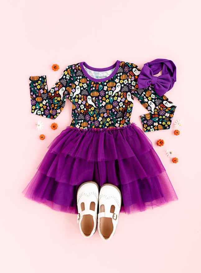 LONG SLEEVE TULLE DRESS - BOOTANICAL BASH
