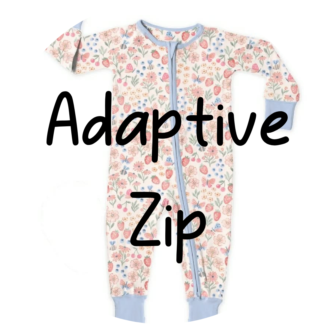 Preorder Adaptive Zip Jammies - Berry Blossom