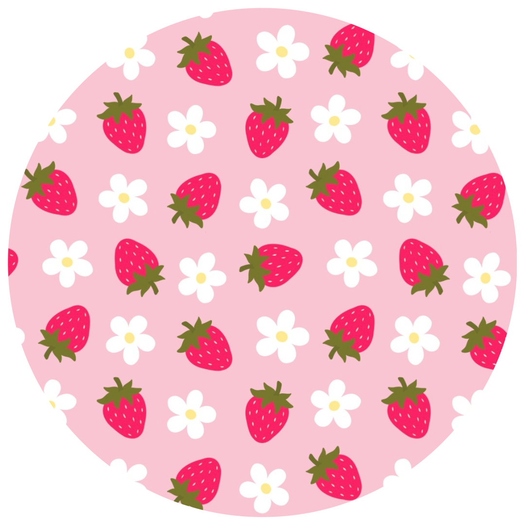 MINI BOW CLIP SET - STRAWBERRY FIELDS