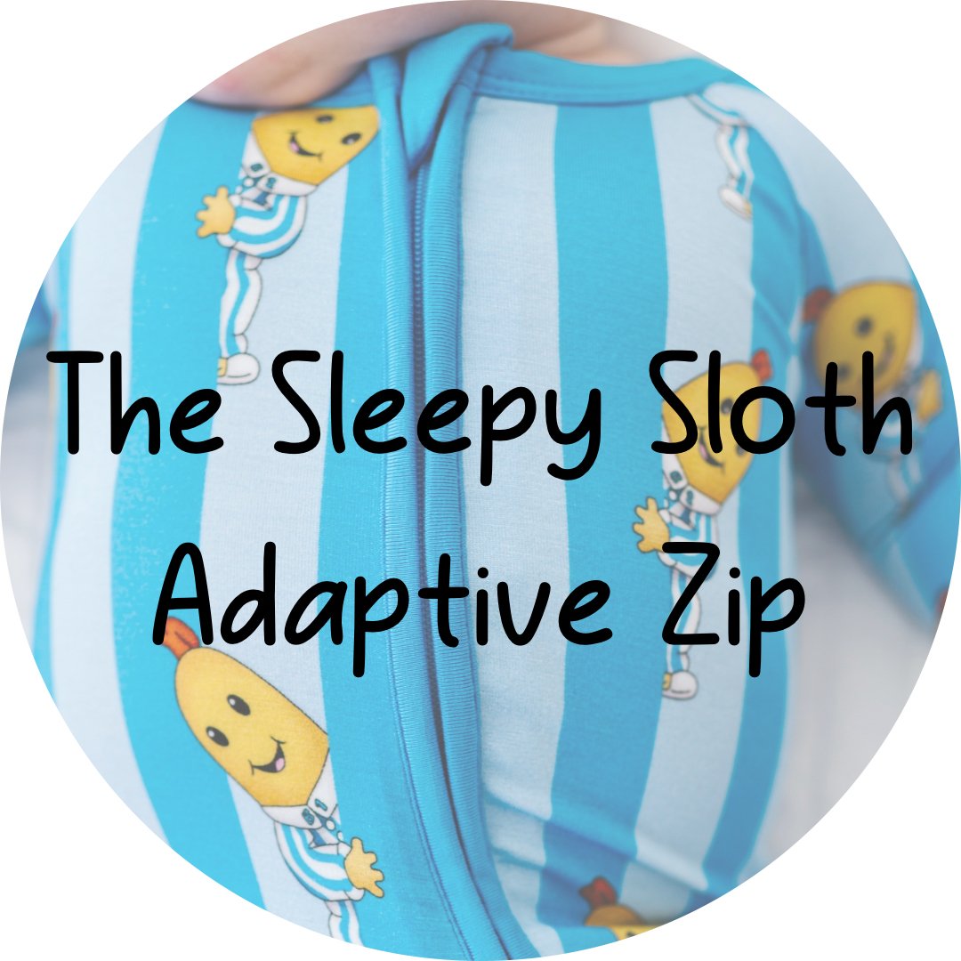 ADAPTIVE ZIP JAMMIES - GOODNIGHT B1 - The Sleepy Sloth