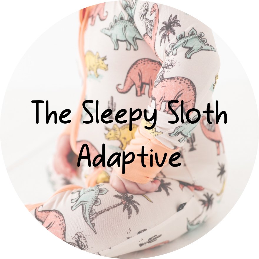 ADAPTIVE ZIP JAMMIES - PREHISTORIC - The Sleepy Sloth