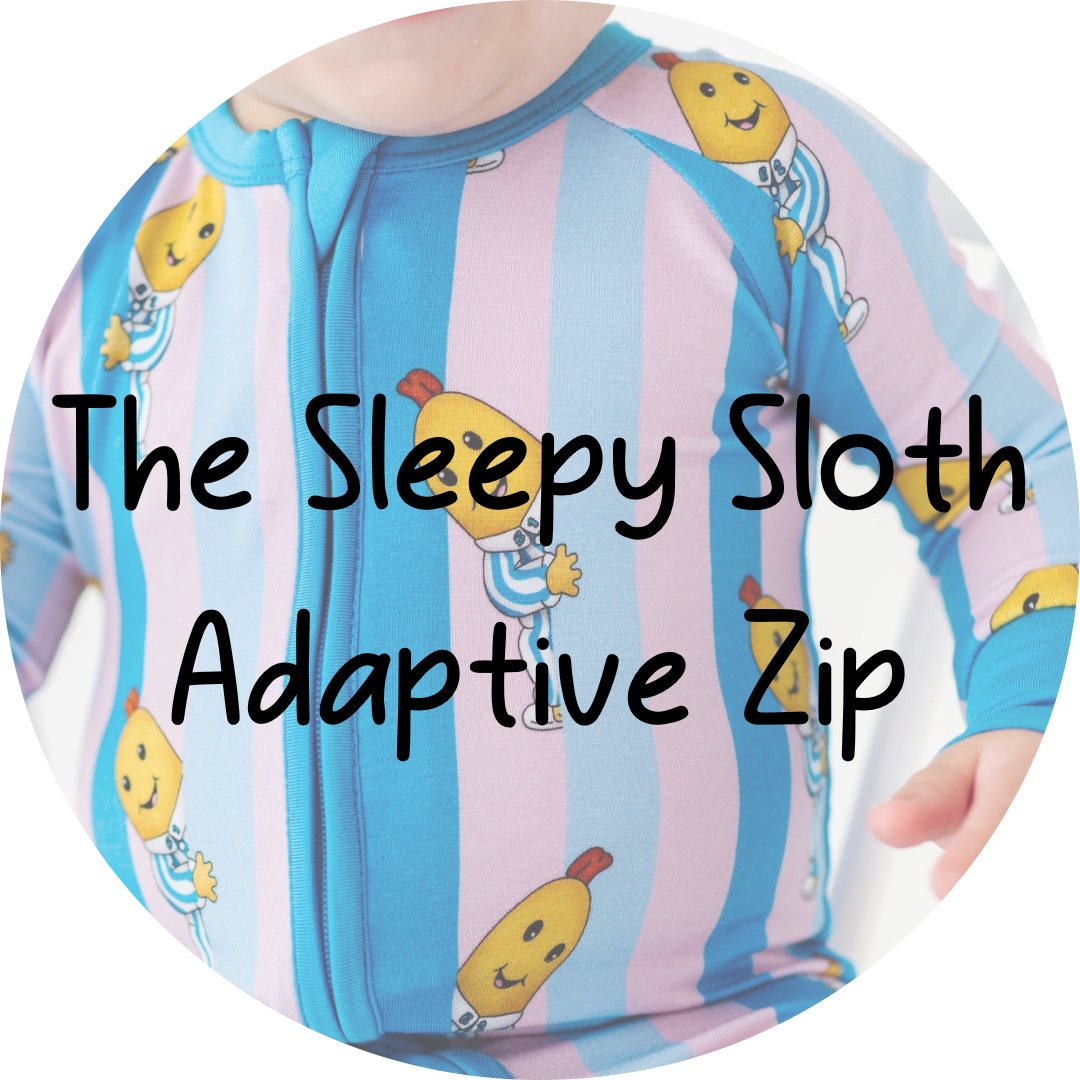ADAPTIVE ZIP JAMMIES - SLEEP TIGHT B2 - The Sleepy Sloth