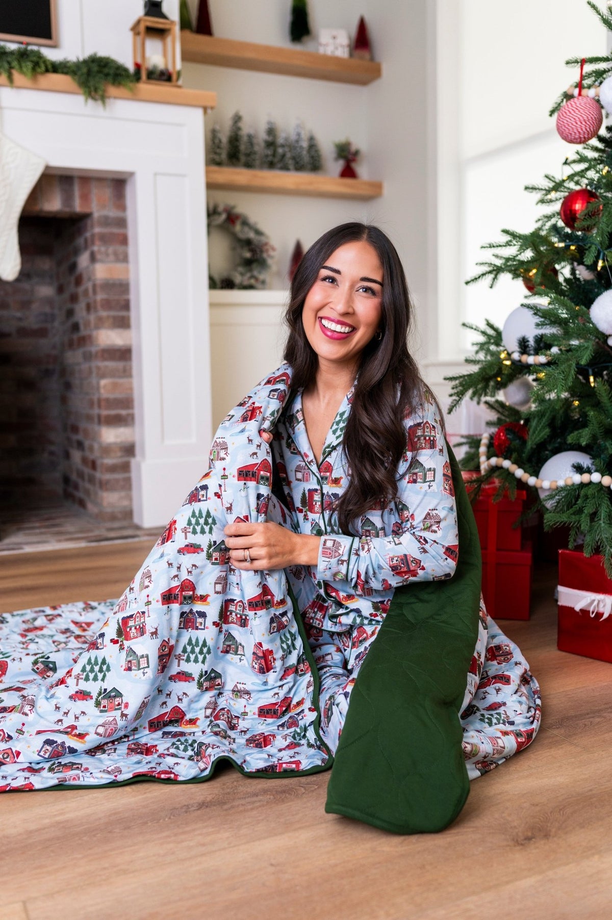 Adult Blankie - Santa's Village - The Sleepy Sloth