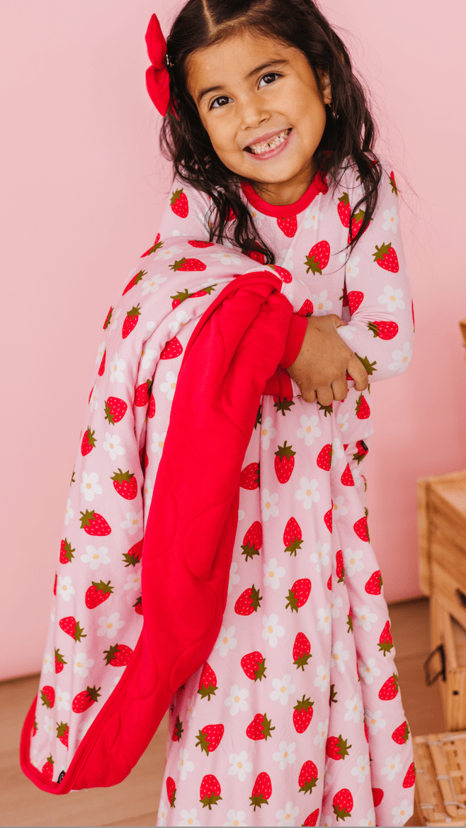 ADULT BLANKIE - STRAWBERRY FIELDS - The Sleepy Sloth