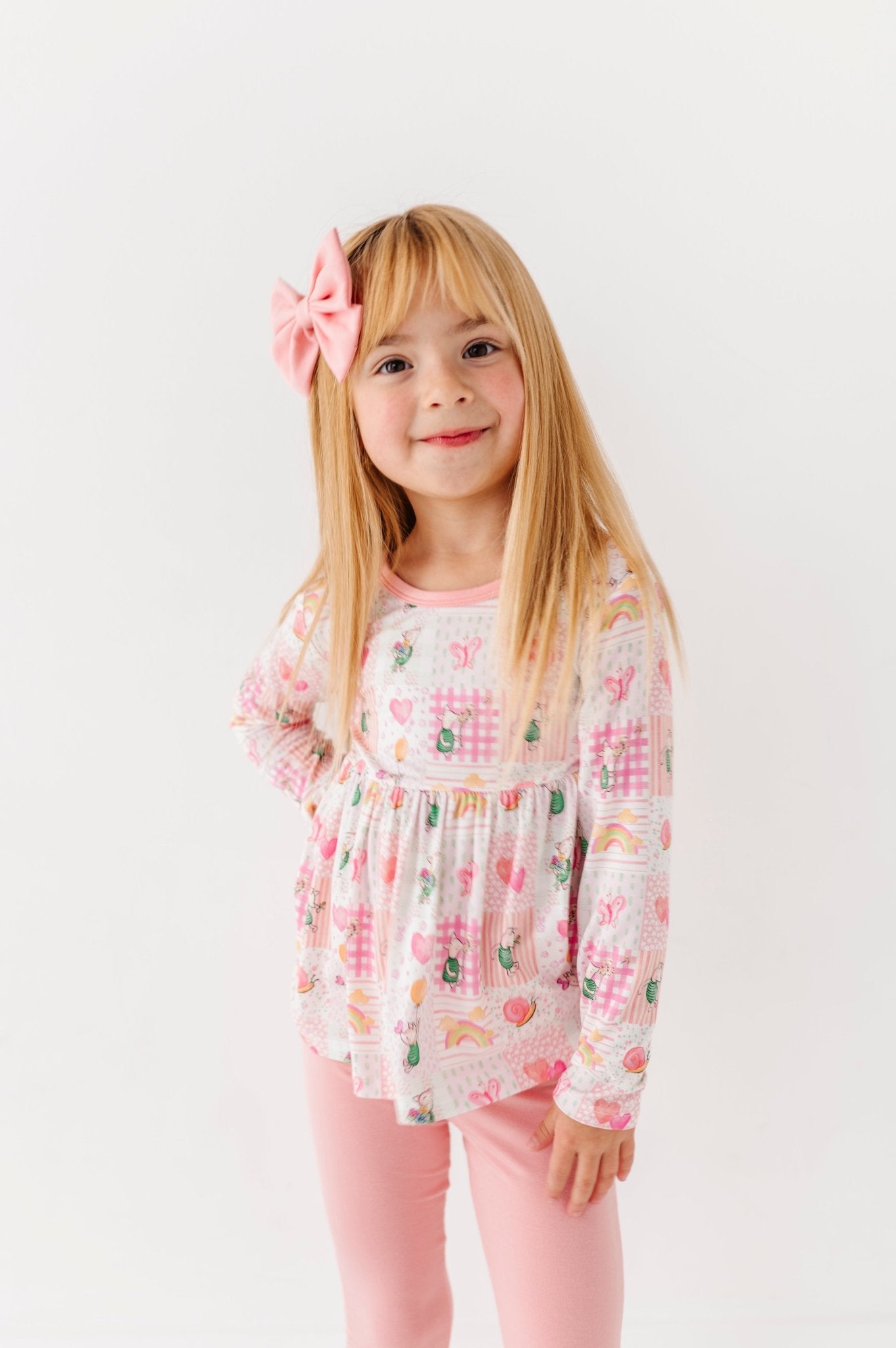 Big Clip Bow - PRETTY IN PIGLET - The Sleepy Sloth