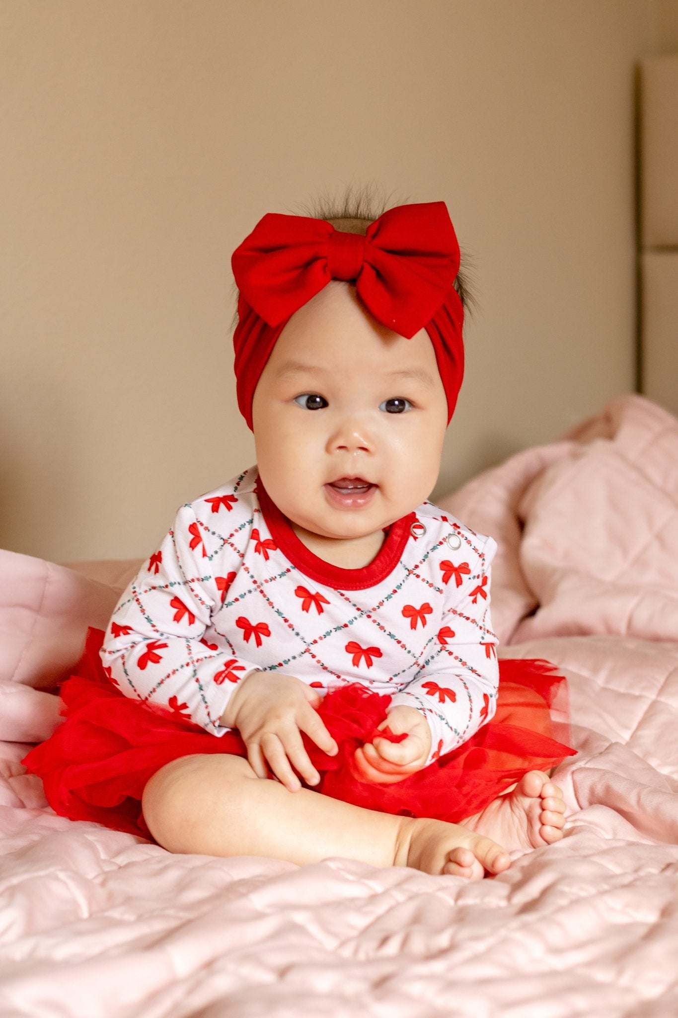 BODYSUIT LONG SLEEVE TULLE DRESS - BOW HO HO - The Sleepy Sloth