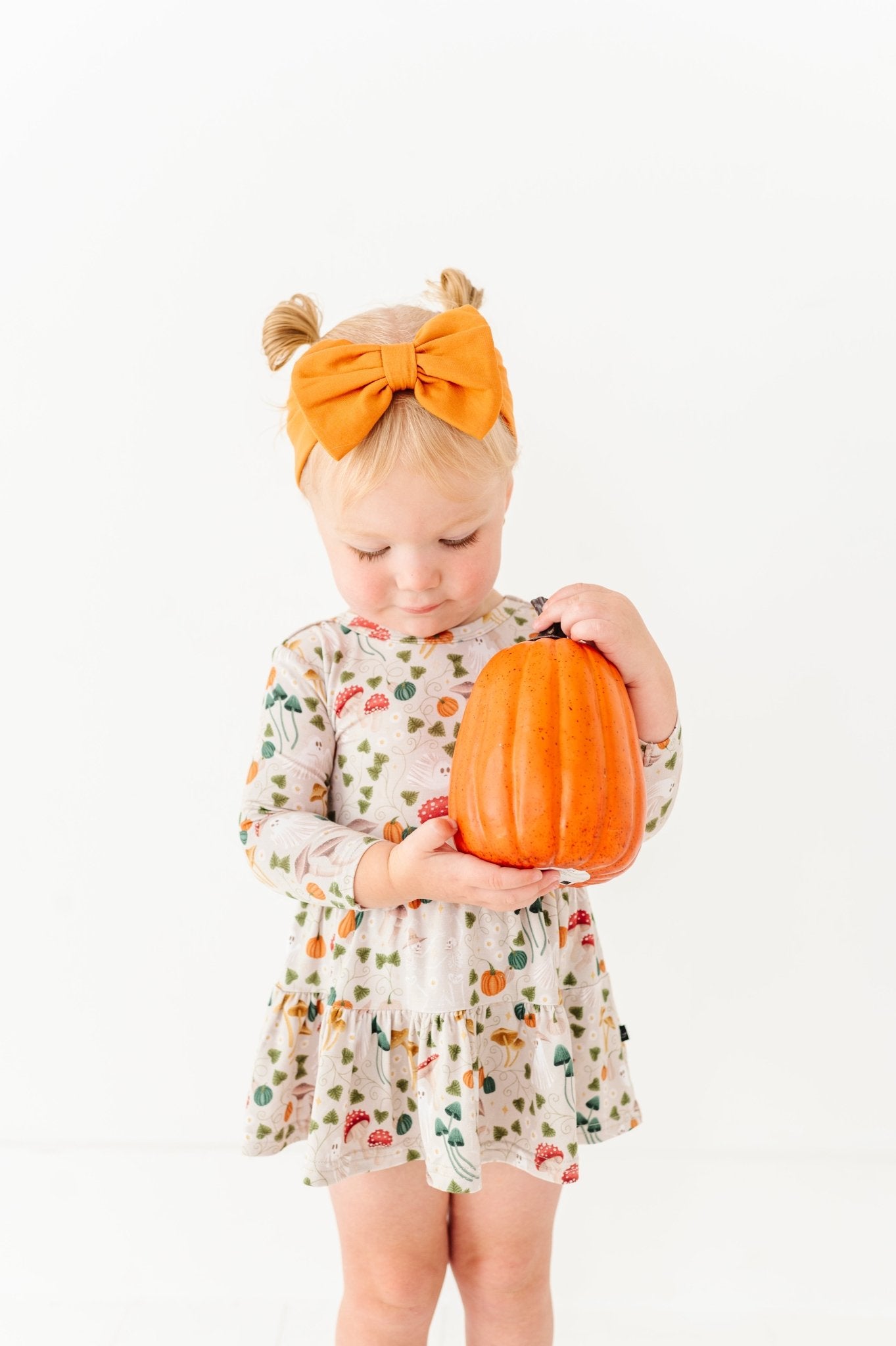 BODYSUIT TWIRL DRESS - GHOSTLY SHROOMS - The Sleepy Sloth