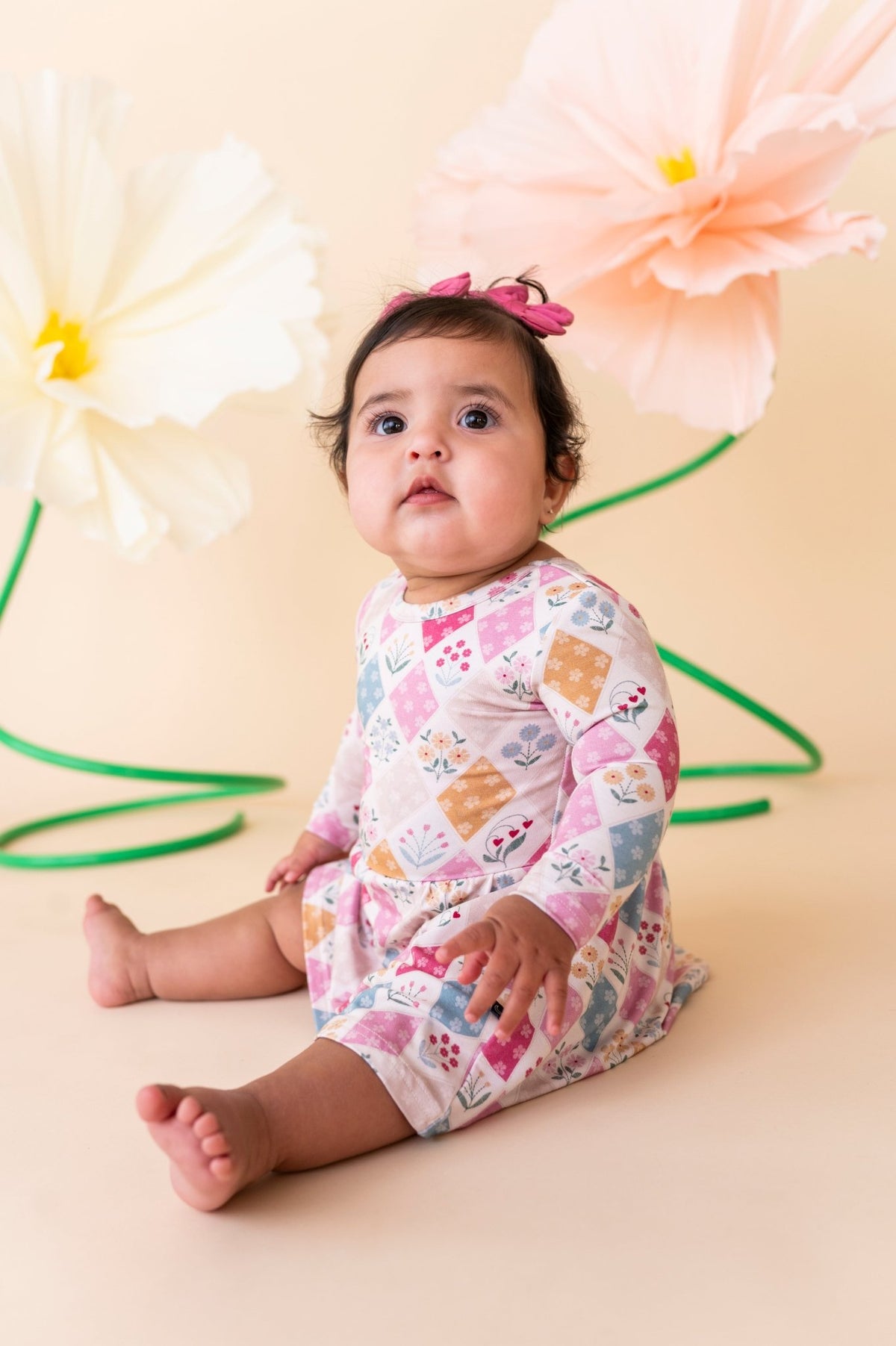 Bodysuit Twirl Dress - Stitched In Bloom - The Sleepy Sloth