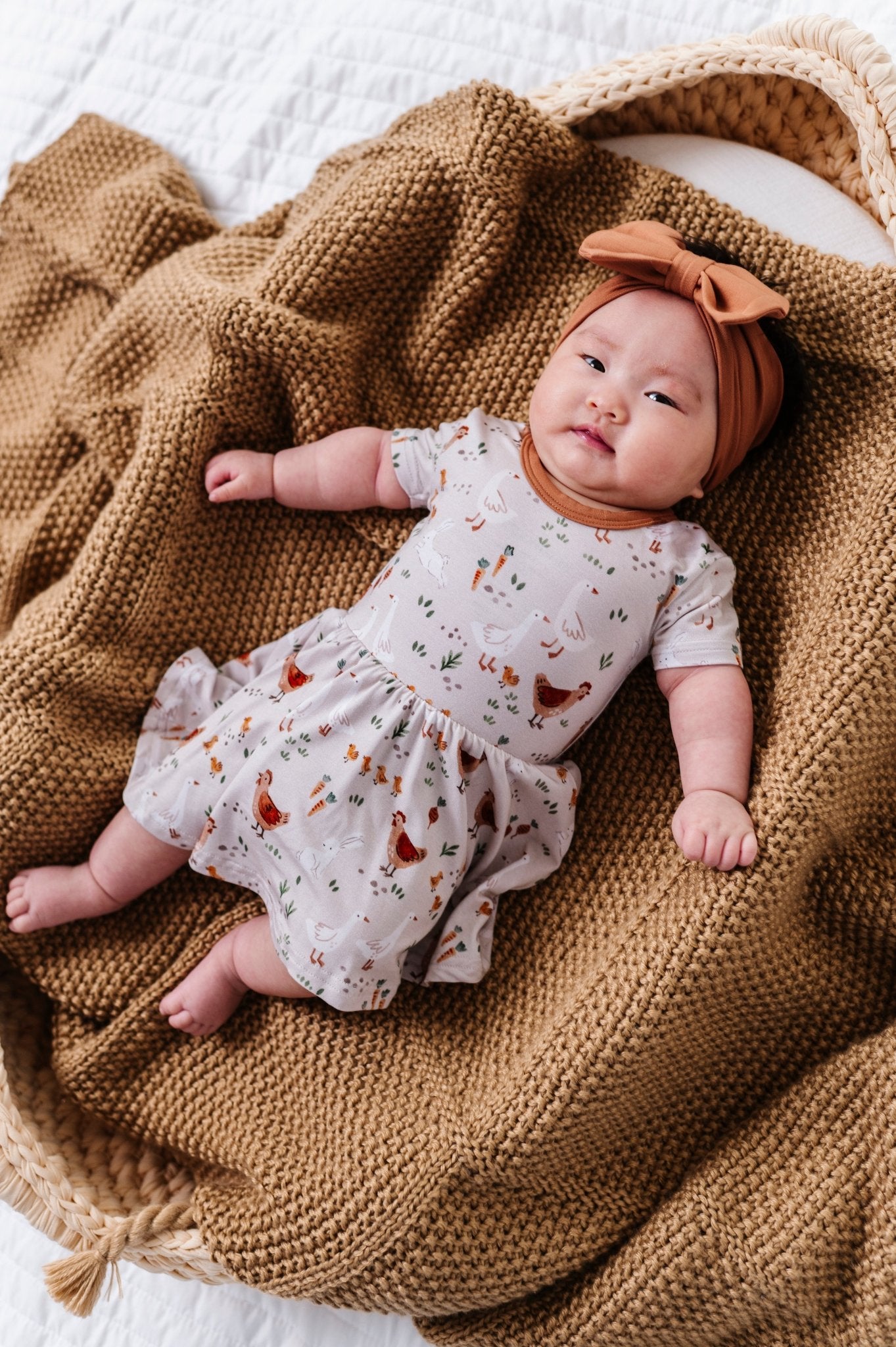 BODYSUIT TWIRLIE DRESS - FARMSTEAD FRIENDS - The Sleepy Sloth