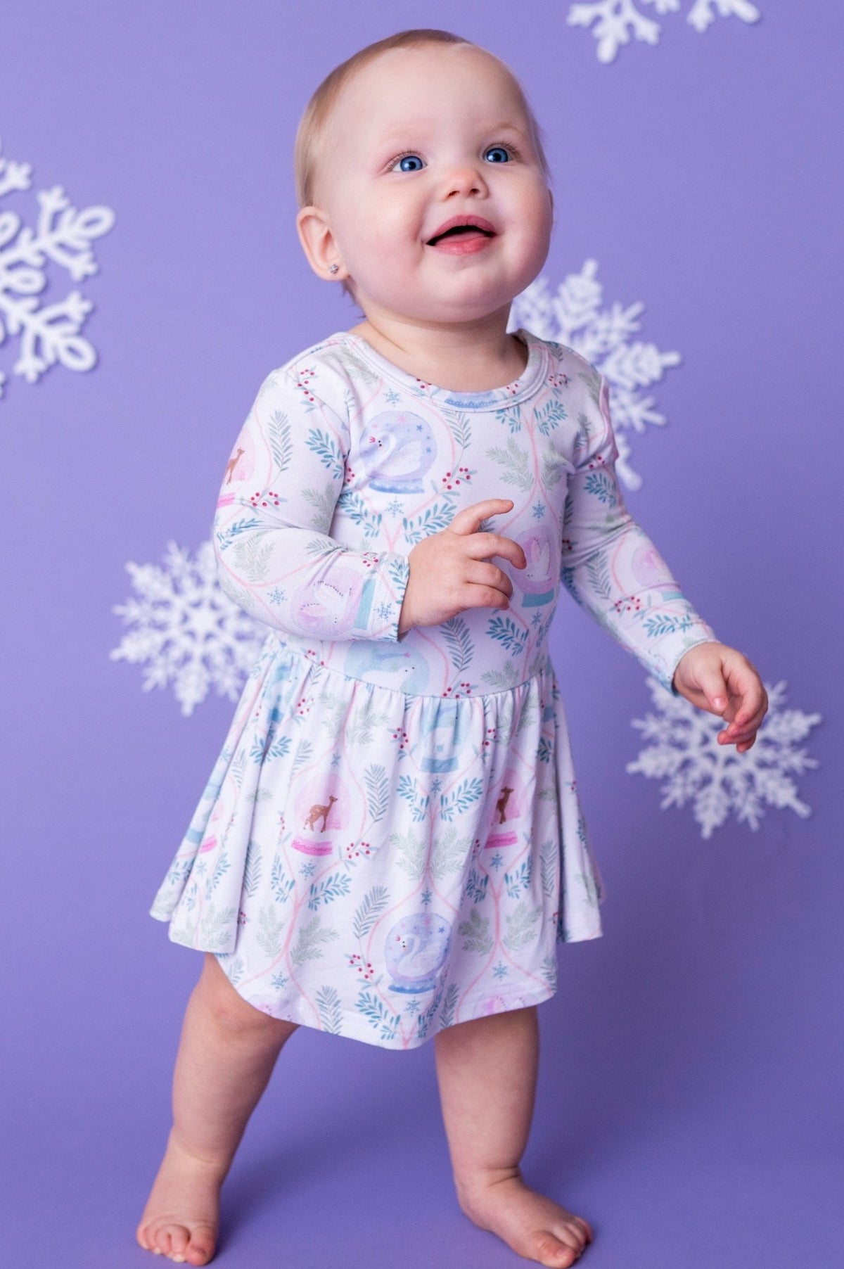 Bodysuit Twirlie Dress - Snow Much Wonder - The Sleepy Sloth