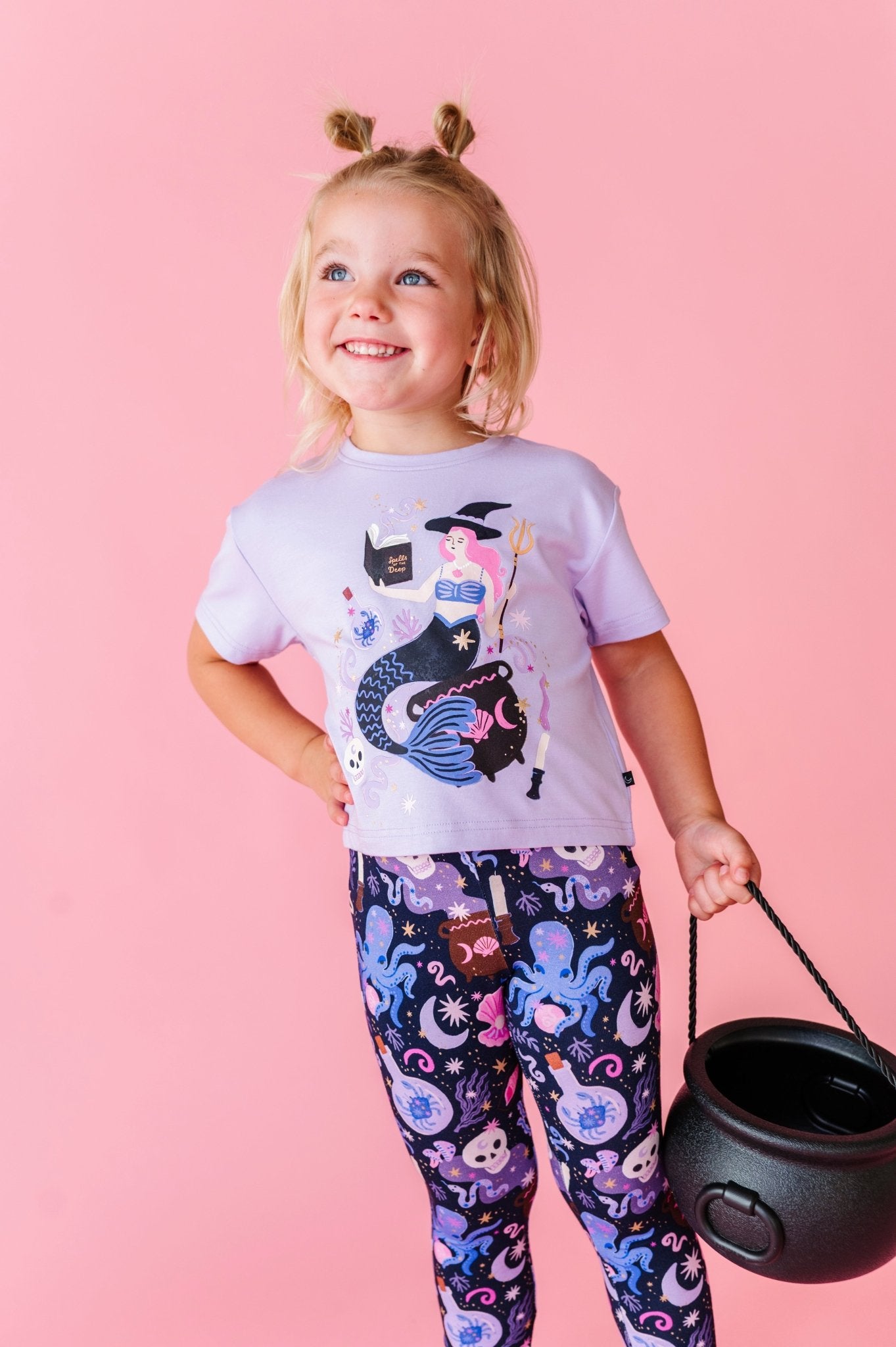 Boxy Tee and Two Leggings Set - SPELLS OF THE DEEP - The Sleepy Sloth