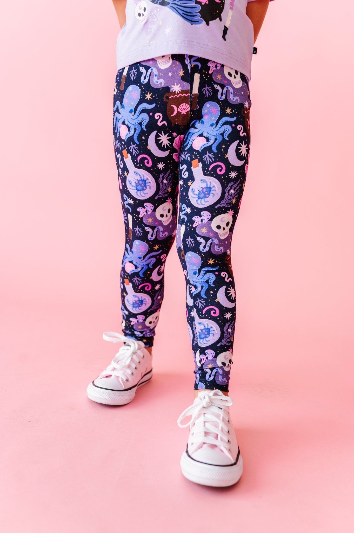 Boxy Tee and Two Leggings Set - SPELLS OF THE DEEP - The Sleepy Sloth