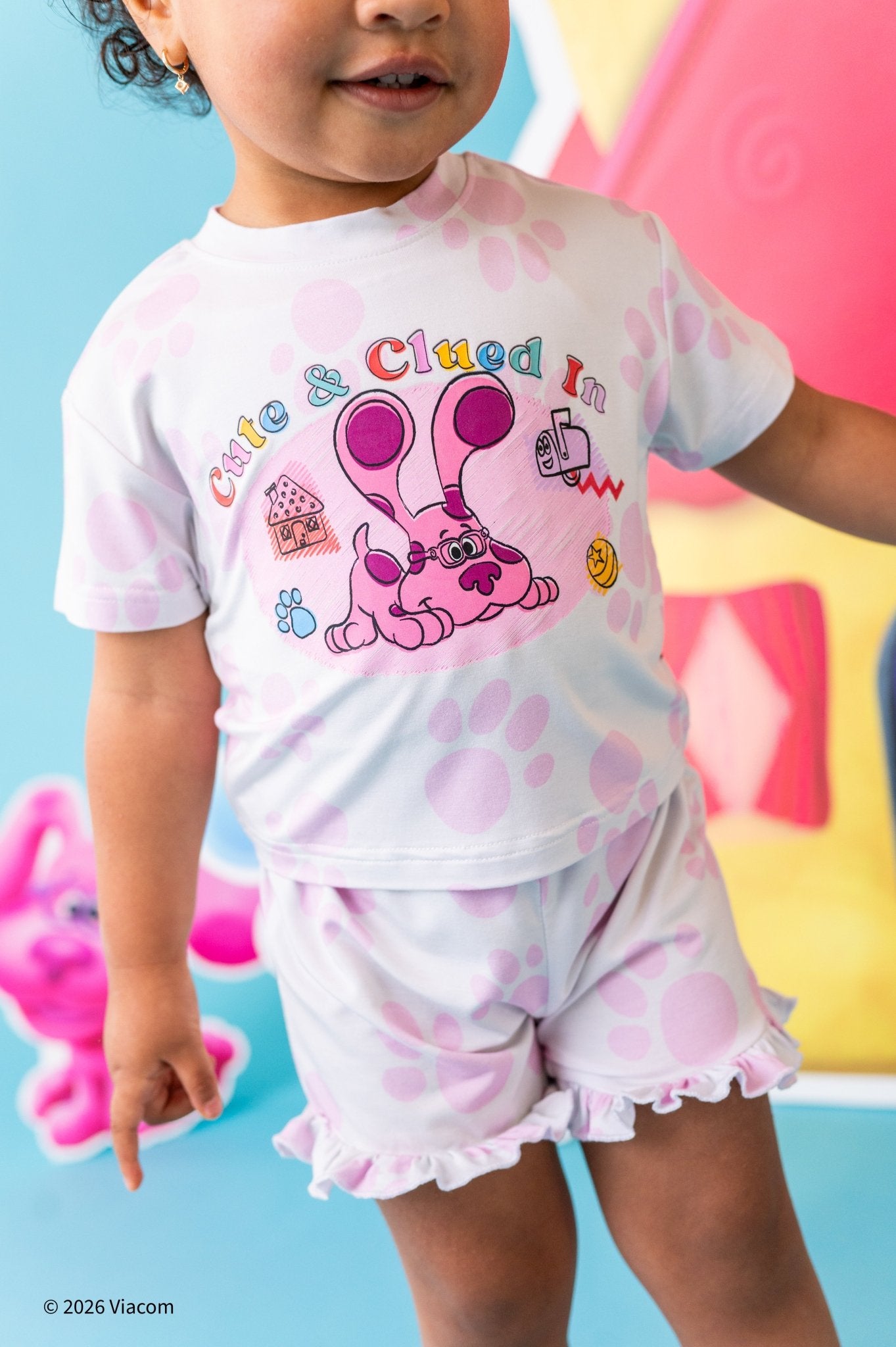 Boxy Tee Short Set - Blues Clues & You™ Magenta - The Sleepy Sloth