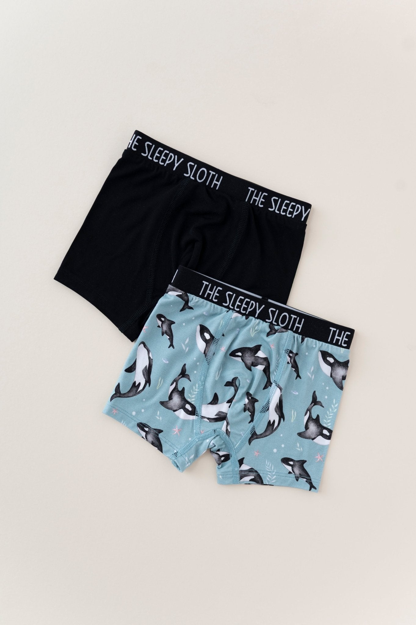 Boys Boxer Brief Set - OH WHALE - The Sleepy Sloth