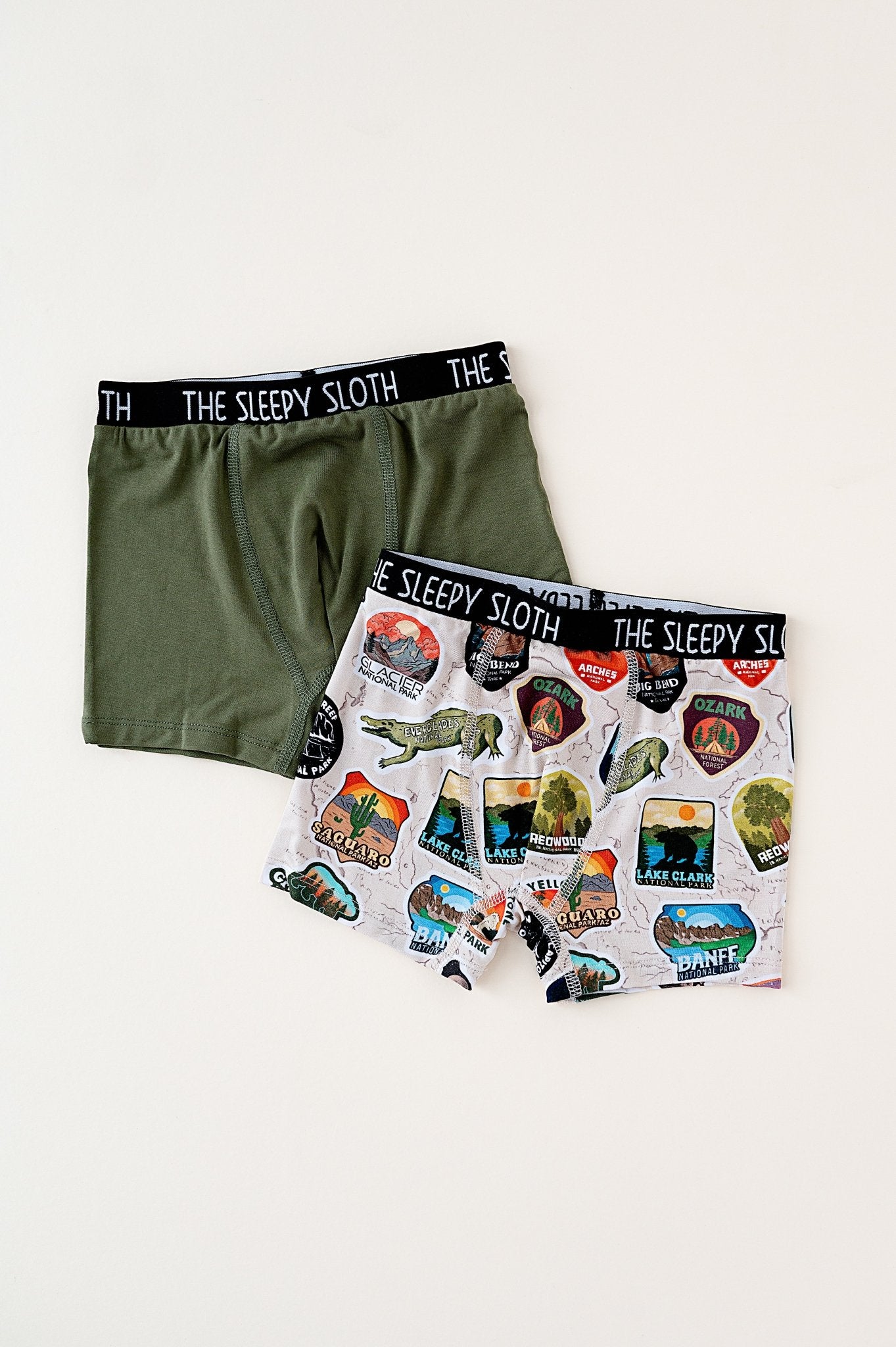Boys Boxer Brief Underwear Set - Park Passport - The Sleepy Sloth