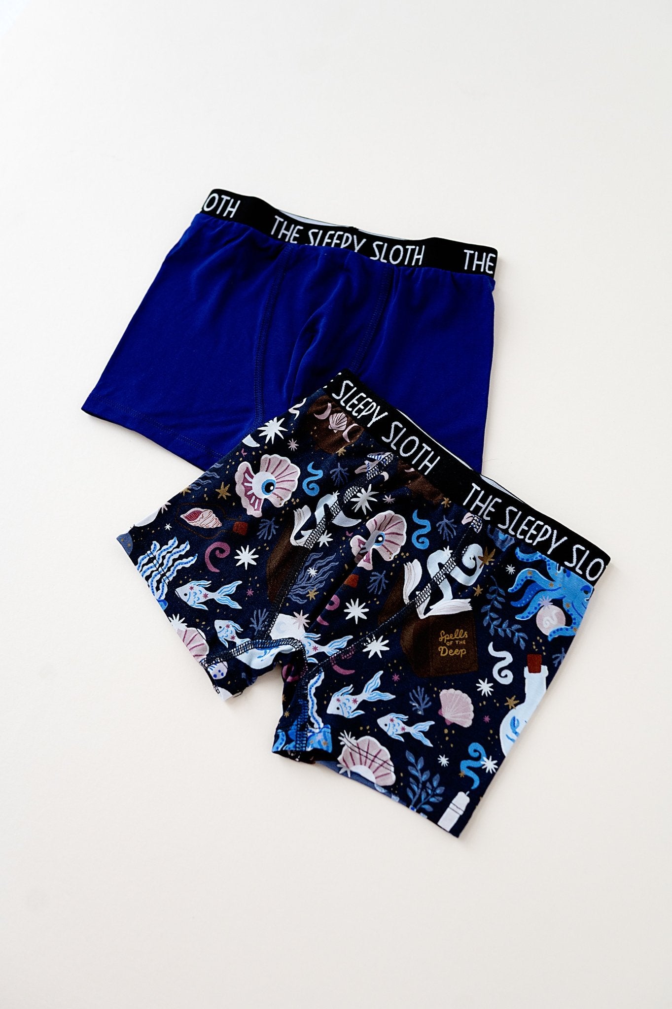 Boys Boxer Brief Underwear Set - SPELLS OF THE DEEP - The Sleepy Sloth