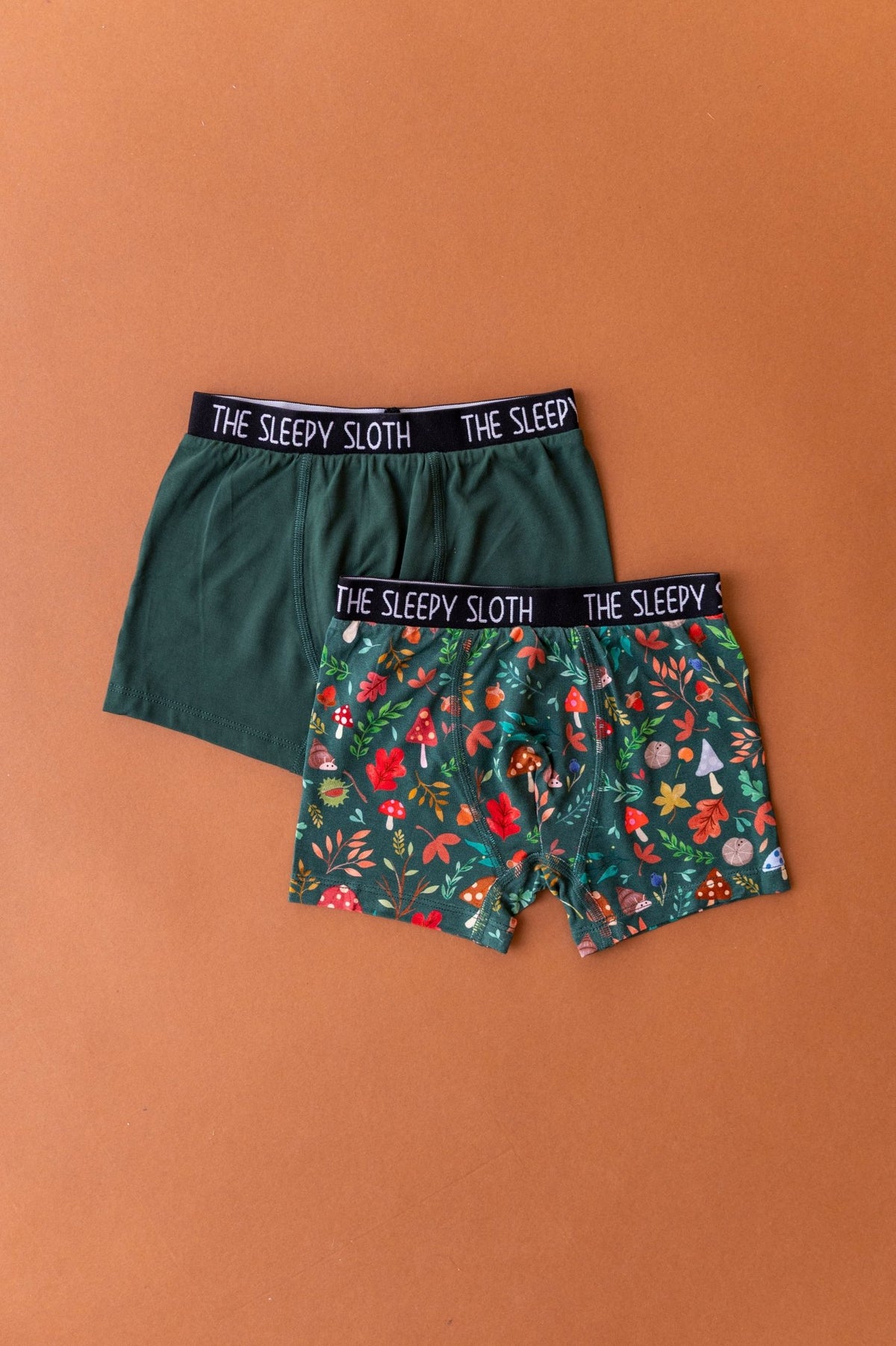 Boys Boxer Brief Underwear Set - Toadstool Grove - The Sleepy Sloth