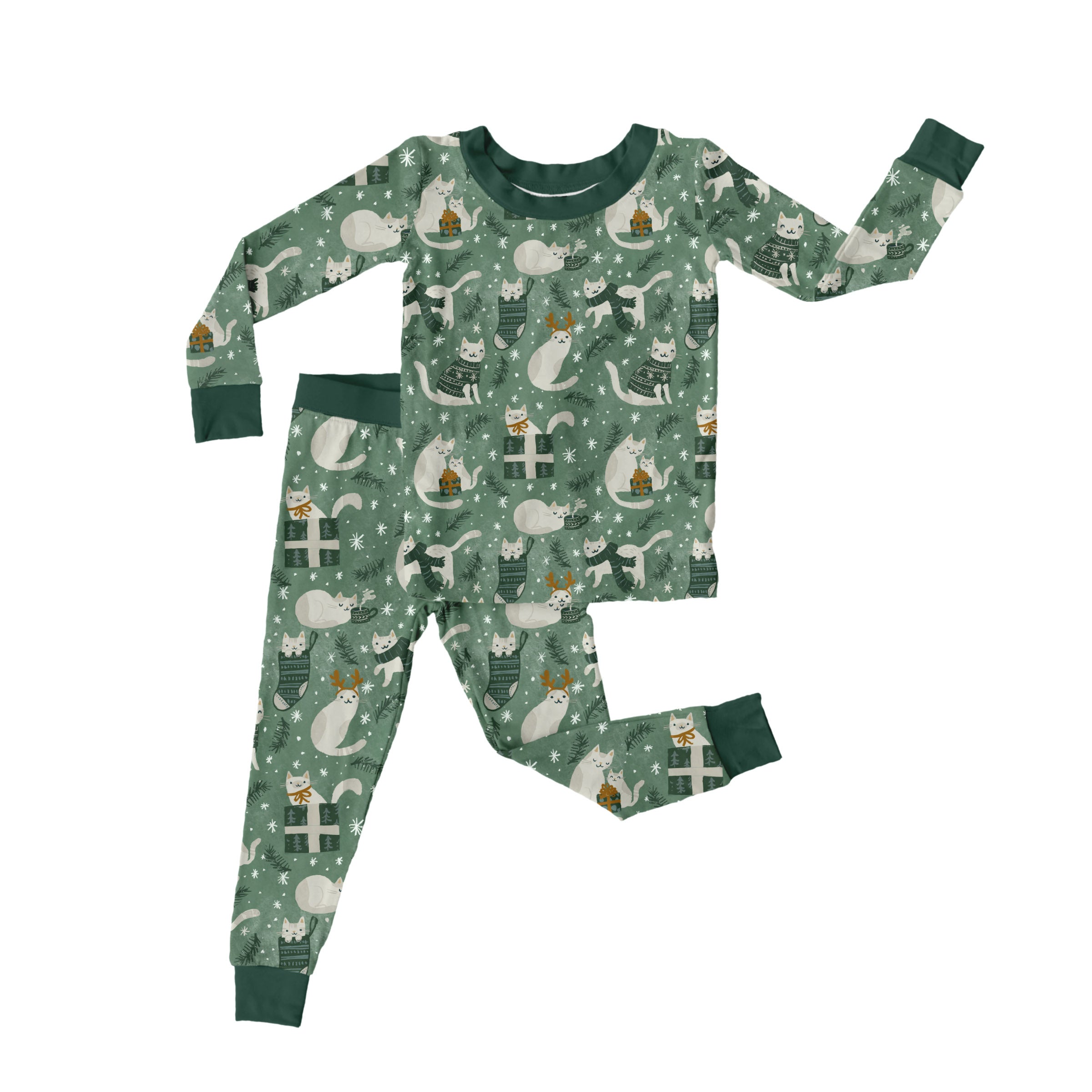 Preorder Two Piece Jammies - Meowy & Bright