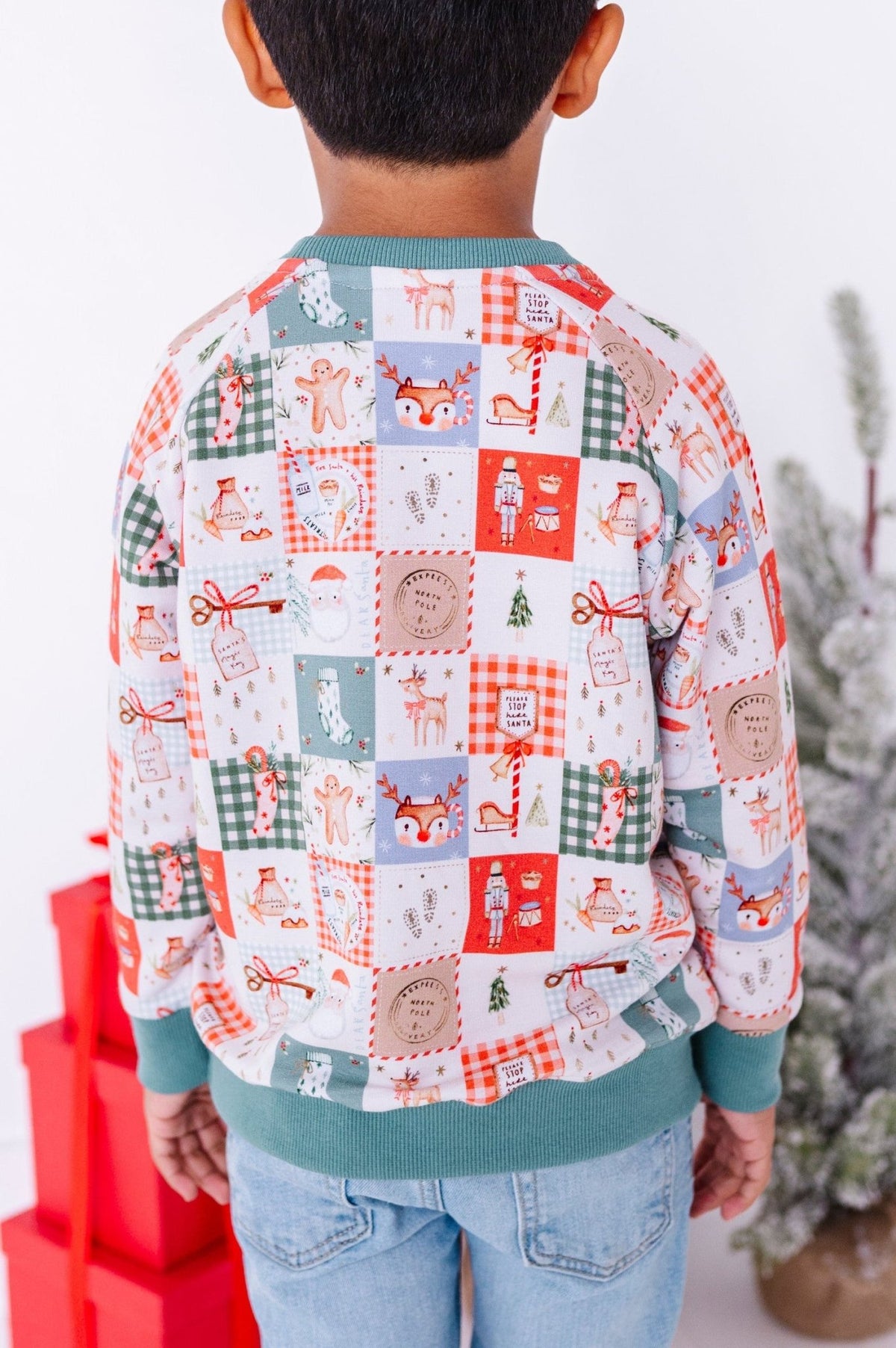 Crewneck Sweatshirt - Merry Mosaic - The Sleepy Sloth