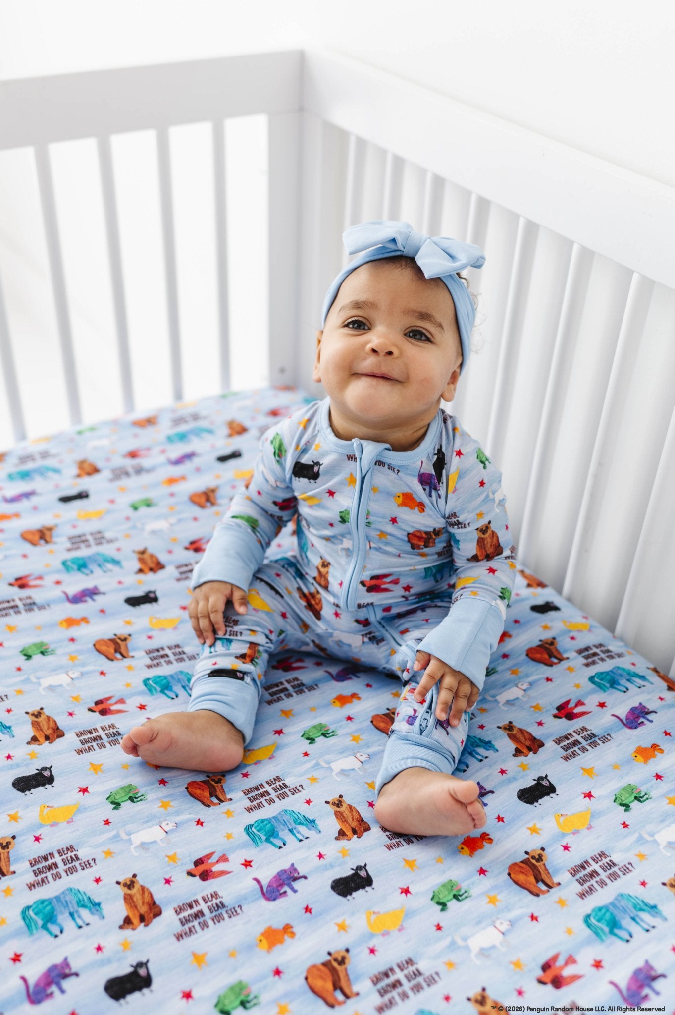 CRIB SHEET - Eric Carle™ BROWN BEAR BROWN BEAR - The Sleepy Sloth