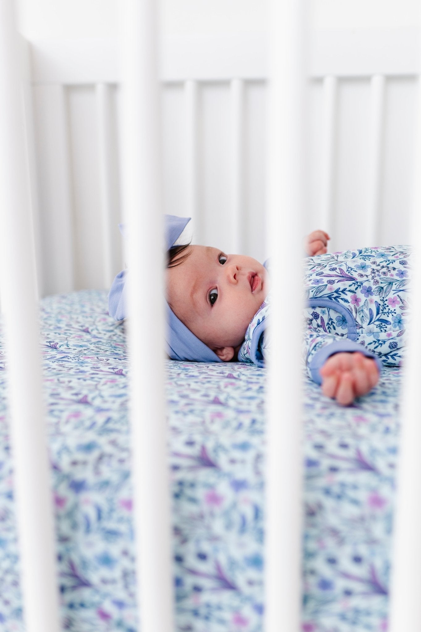 Crib Sheet - LAVENDER LOVE - The Sleepy Sloth